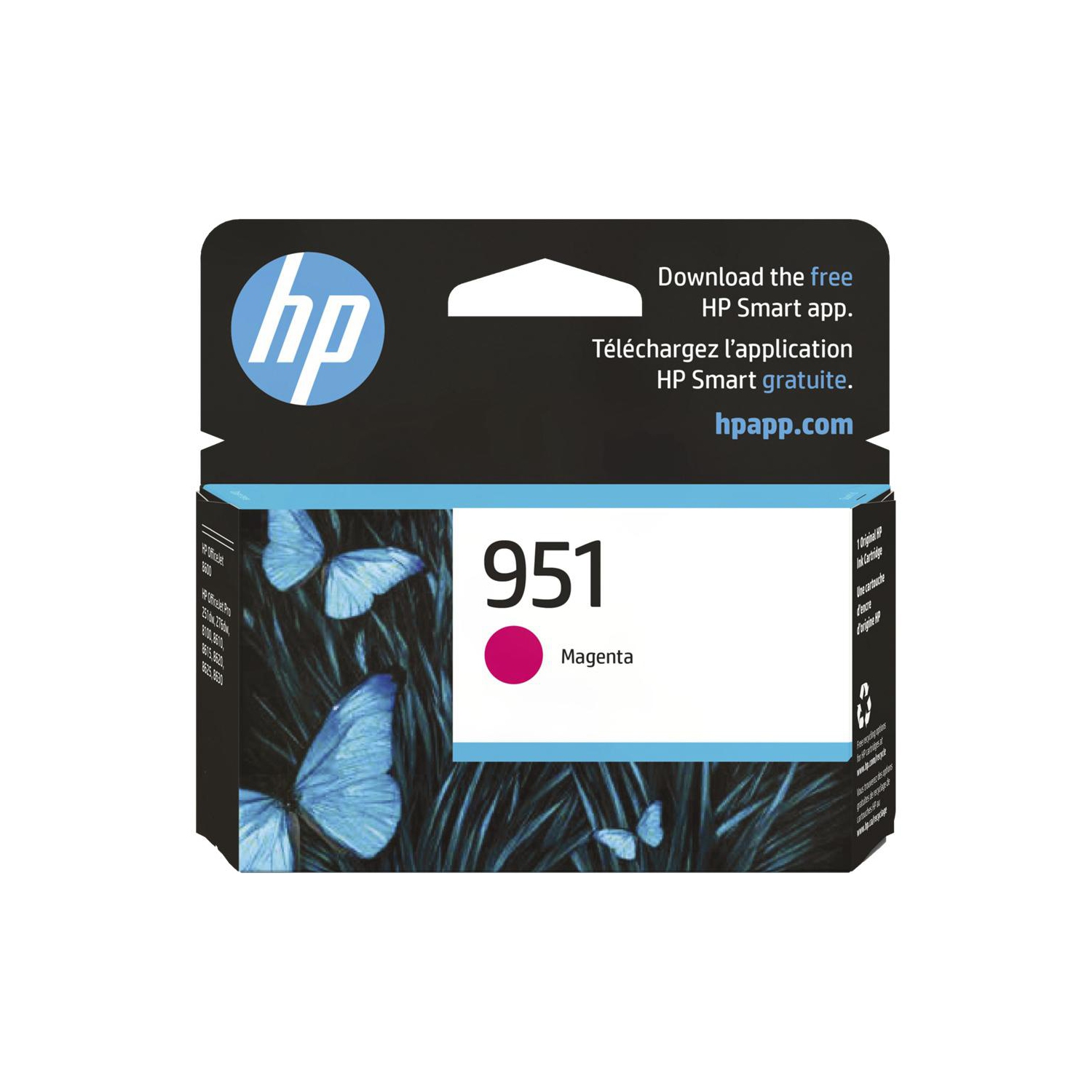 HP 951 Original Inkjet Ink Cartridge - Magenta-(CN051AN140)