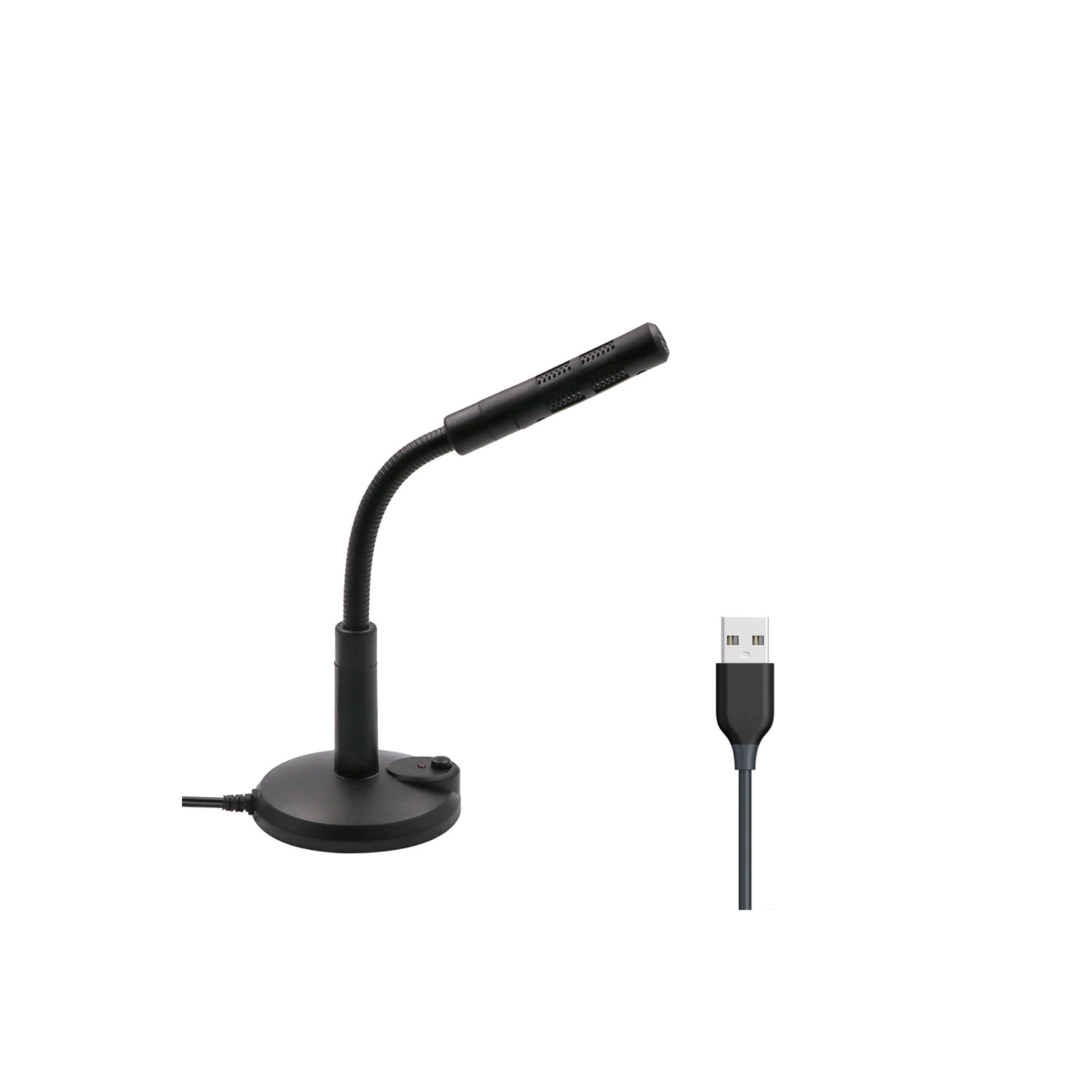 Microphone de bureau USB d’axGear avec bouton marche/arrêt pour portable