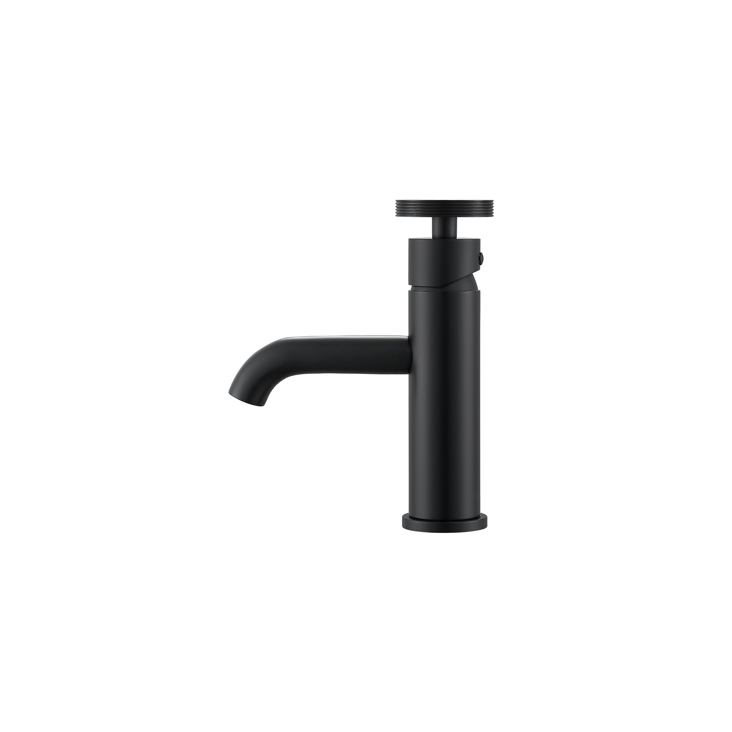 Ancona robinet de salle de bain monocommande de la gamme Nova en noir mat