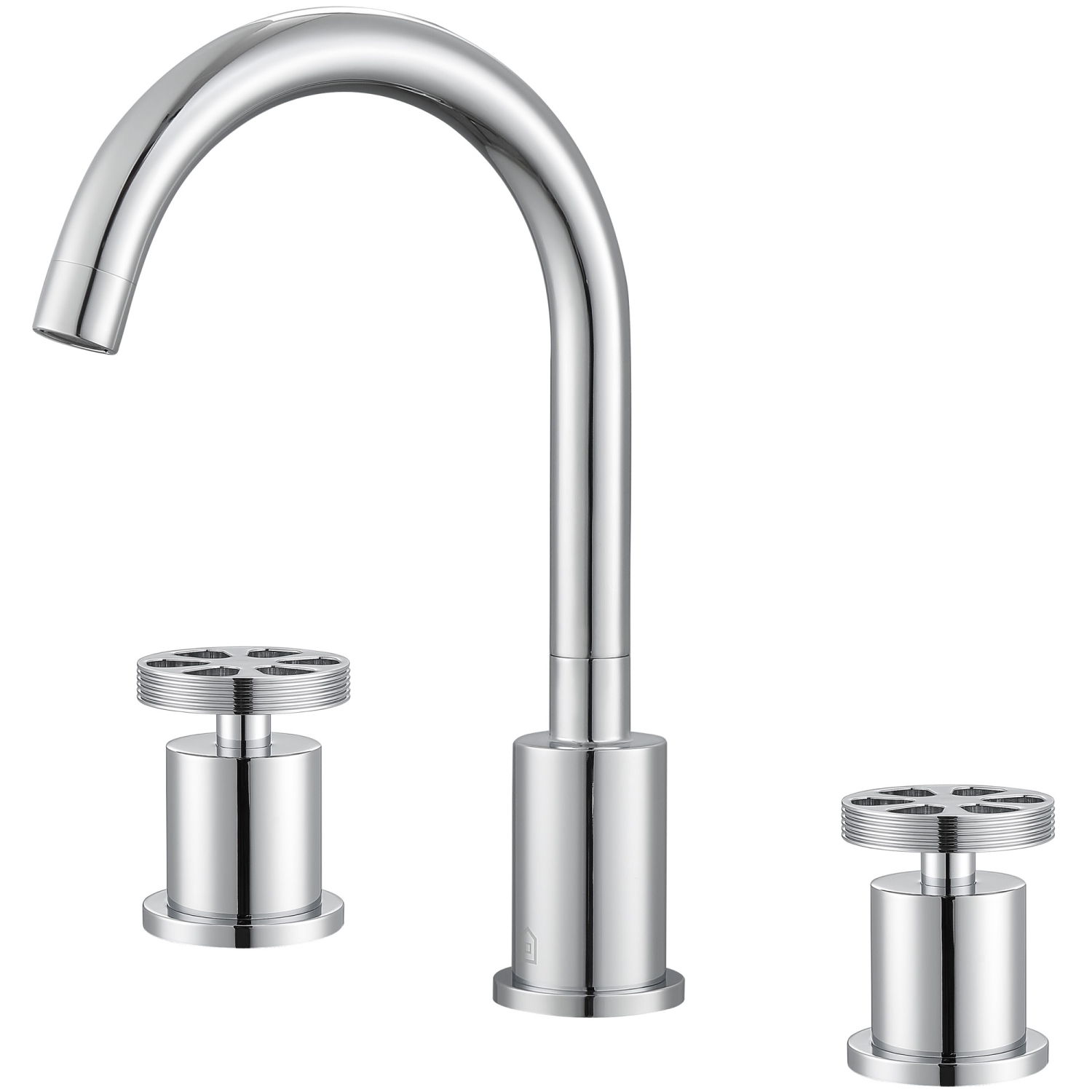 Ancona Nova Series Widespread Double-Handle Bathroom Faucet in Chrome