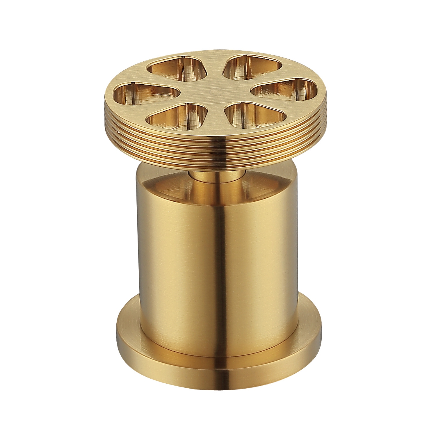 Ancona Nova Series Widespread Double-Handle Bathroom Faucet in Brushed Titanium Gold