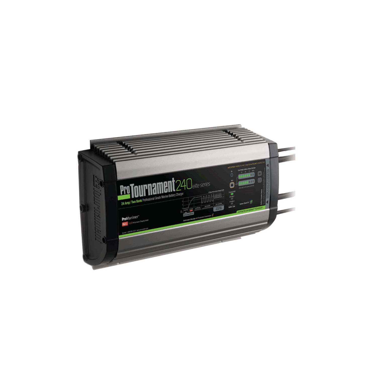 ProMariner ProTournament 240 elite Dual Charger - 24 Amp, 2 Bank