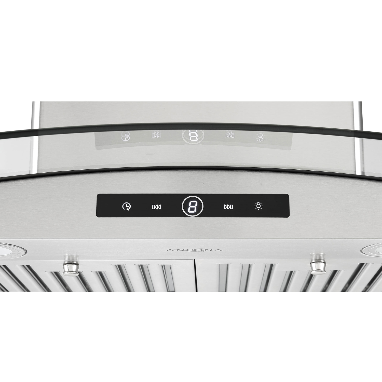 Ancona 36 in. Convertible Stainless Steel Wall Mount Glass Canopy Range Hood