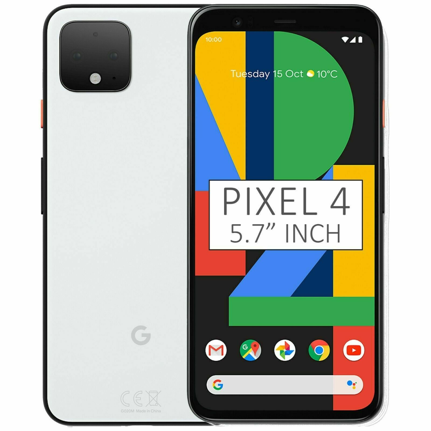 Google Pixel 4 128GB Smartphone - Clearly White - Unlocked - Open Box