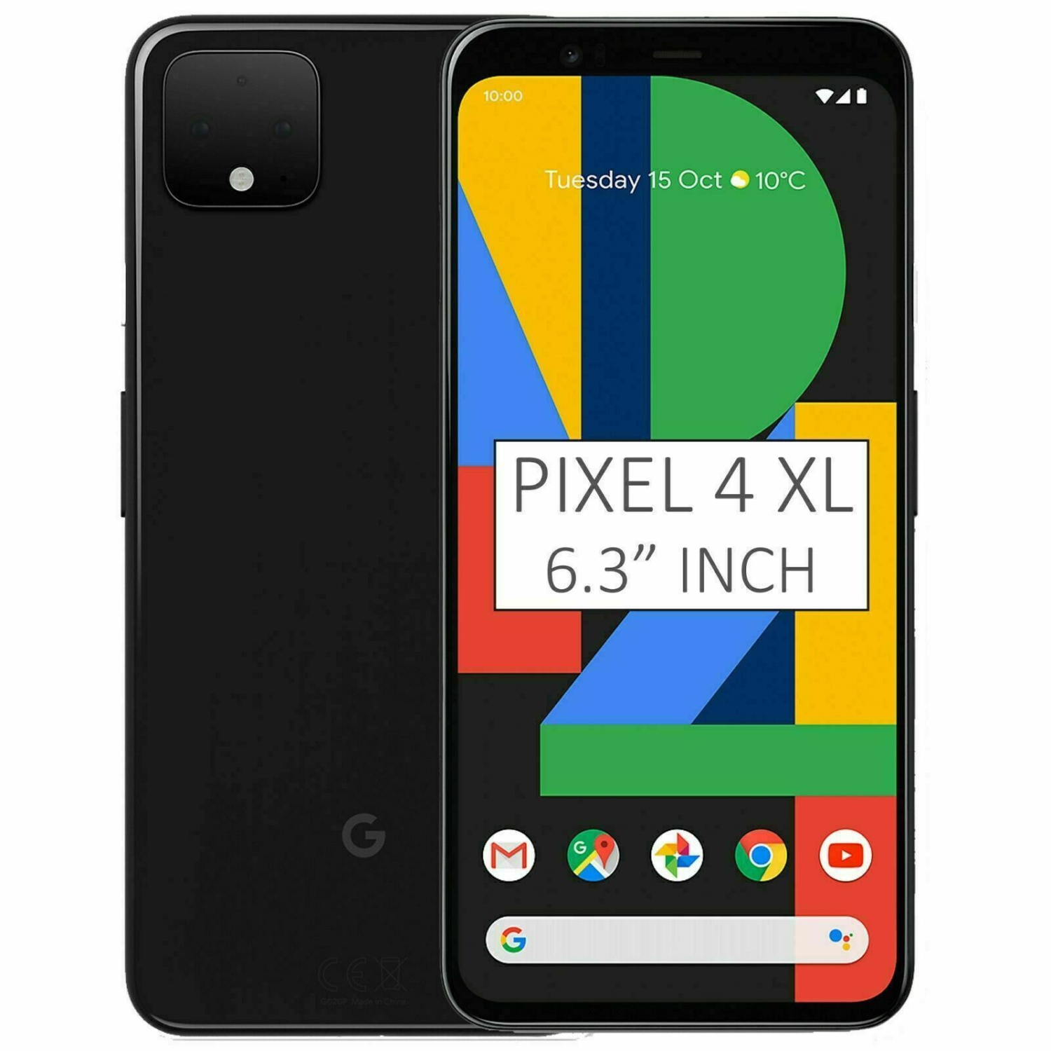 Refurbished (Good) - Google Pixel 4 XL 64GB Smartphone - Just Black - Unlocked