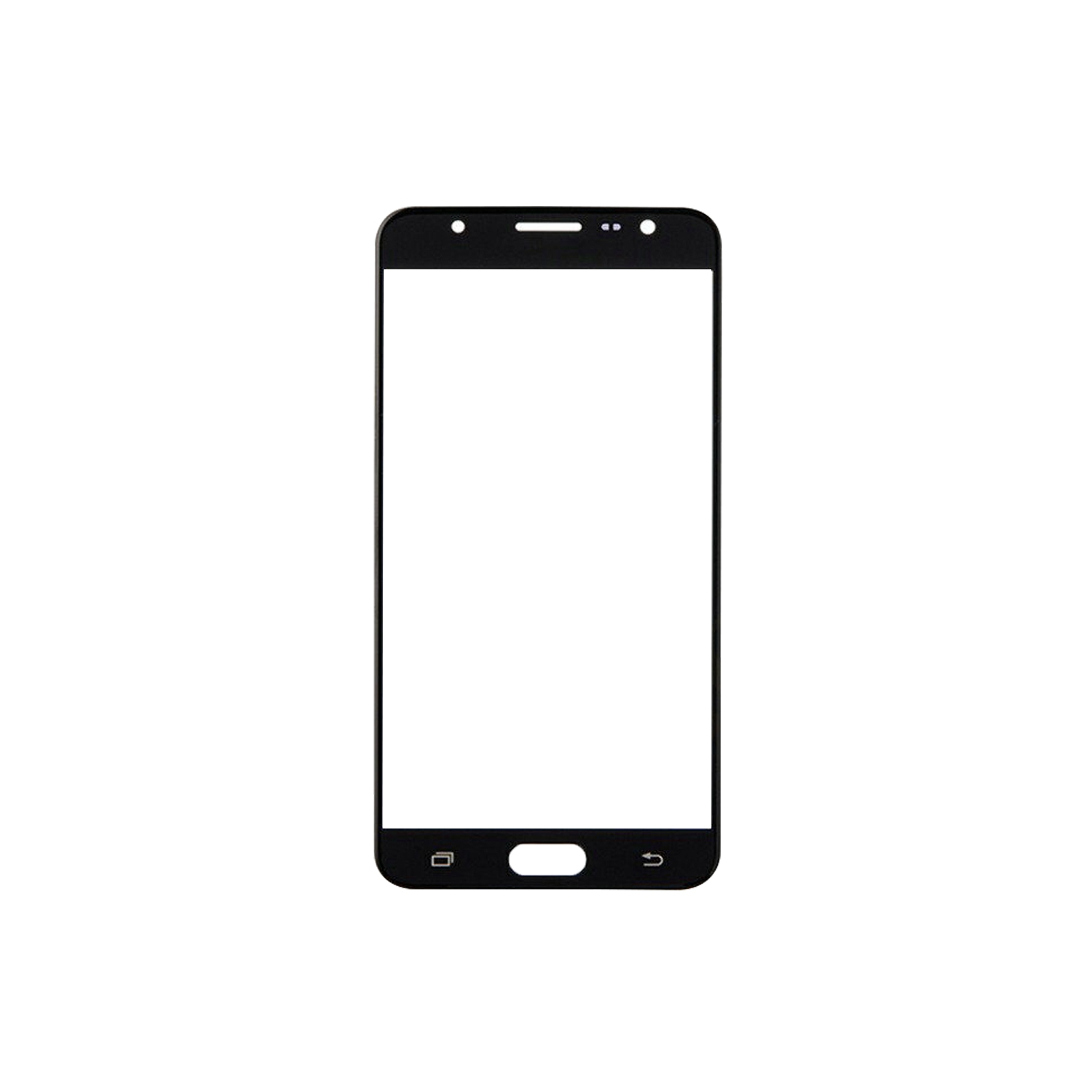 Replacement Front Top Glass Outer Screen Glass Lens For Samsung Galaxy J7 Prime - Black
