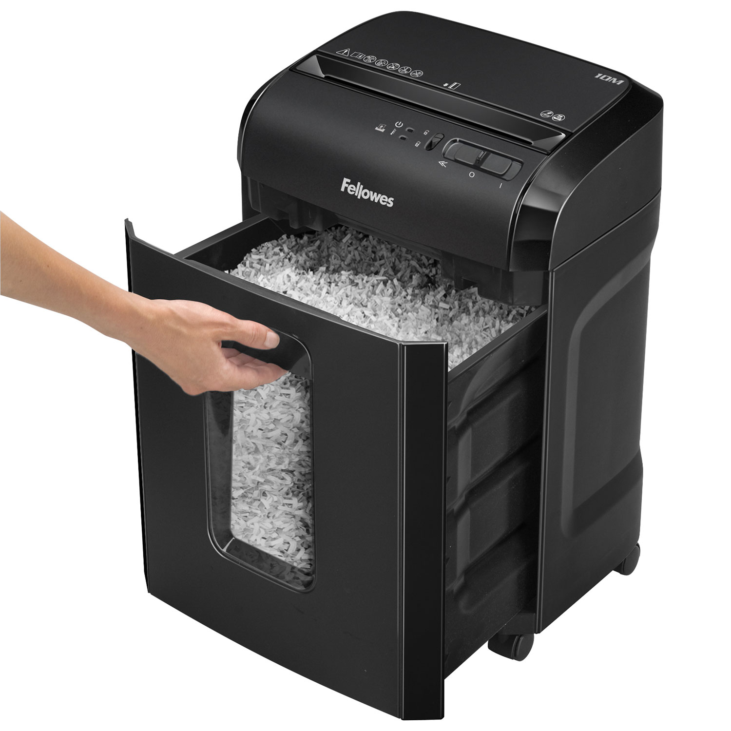 Déchiqueteuse à coupe micro de 10 feuilles Microshred de Fellowes