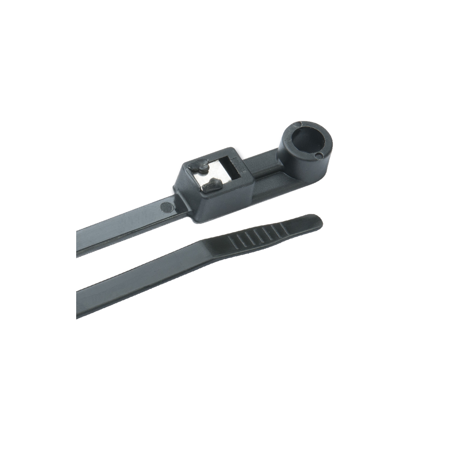 Ancor Mounting Self-Cutting Cable Ties - 8" - UV Black - 50-Pack