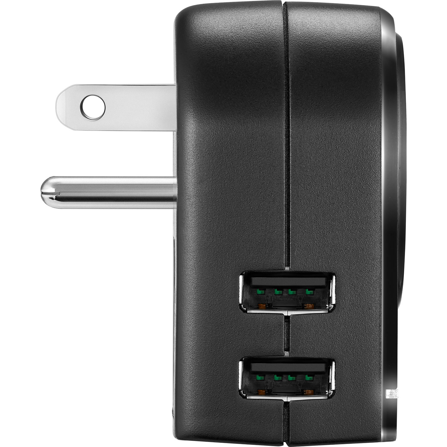 Adaptateur de voyage avec mise à la terre d'Insignia - Noir - Exclusivité Best Buy