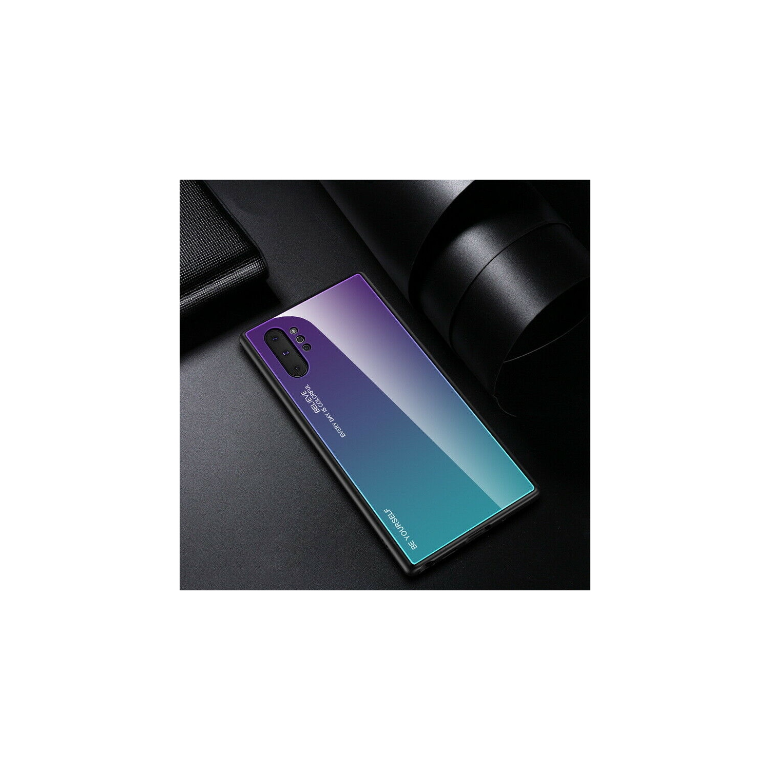 Gradient Tempered Glass Phone Case Cover For SAMSUNG Galaxy NOTE 10 PLUS