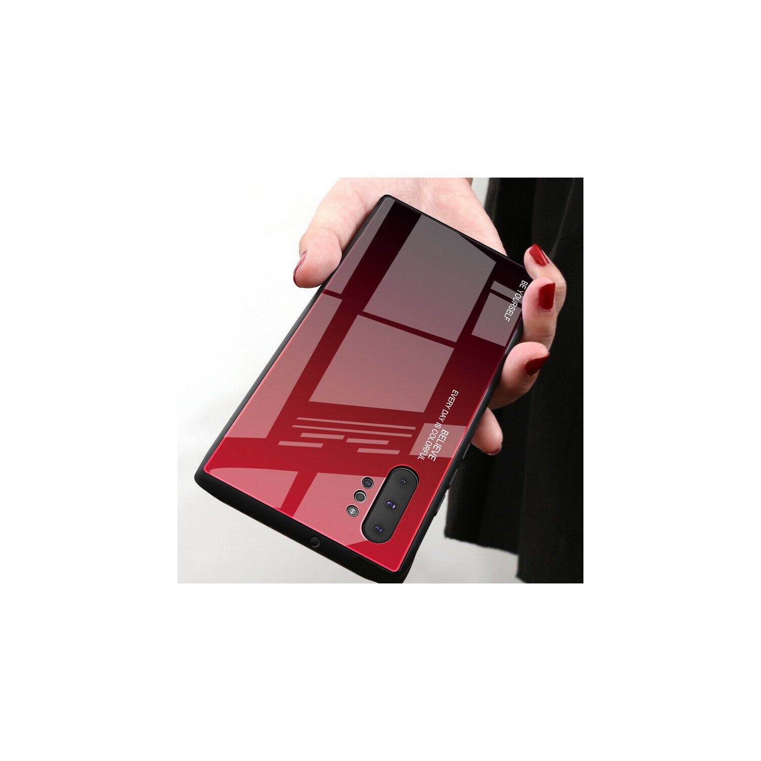 Étui en verre trempé gradient pour Galaxy NOTE 10 PLUS DE SAMSUNG