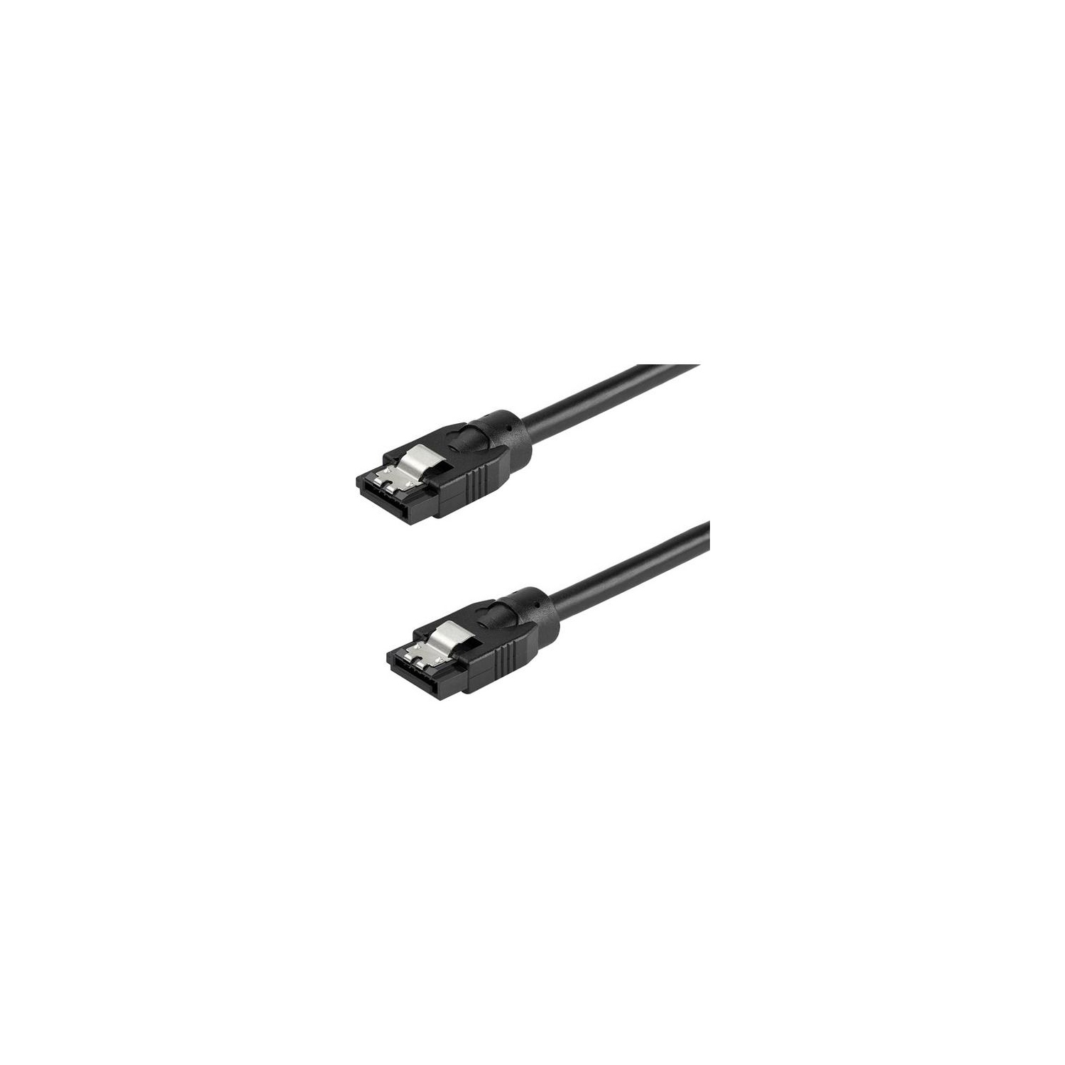 Câble SATA rond de 0.6 m de StarTech - connecteurs verrouillable - Câble SATA de 6 Gb/s - Câble d’alimentation pour disque dur SATA - Garantie à vie