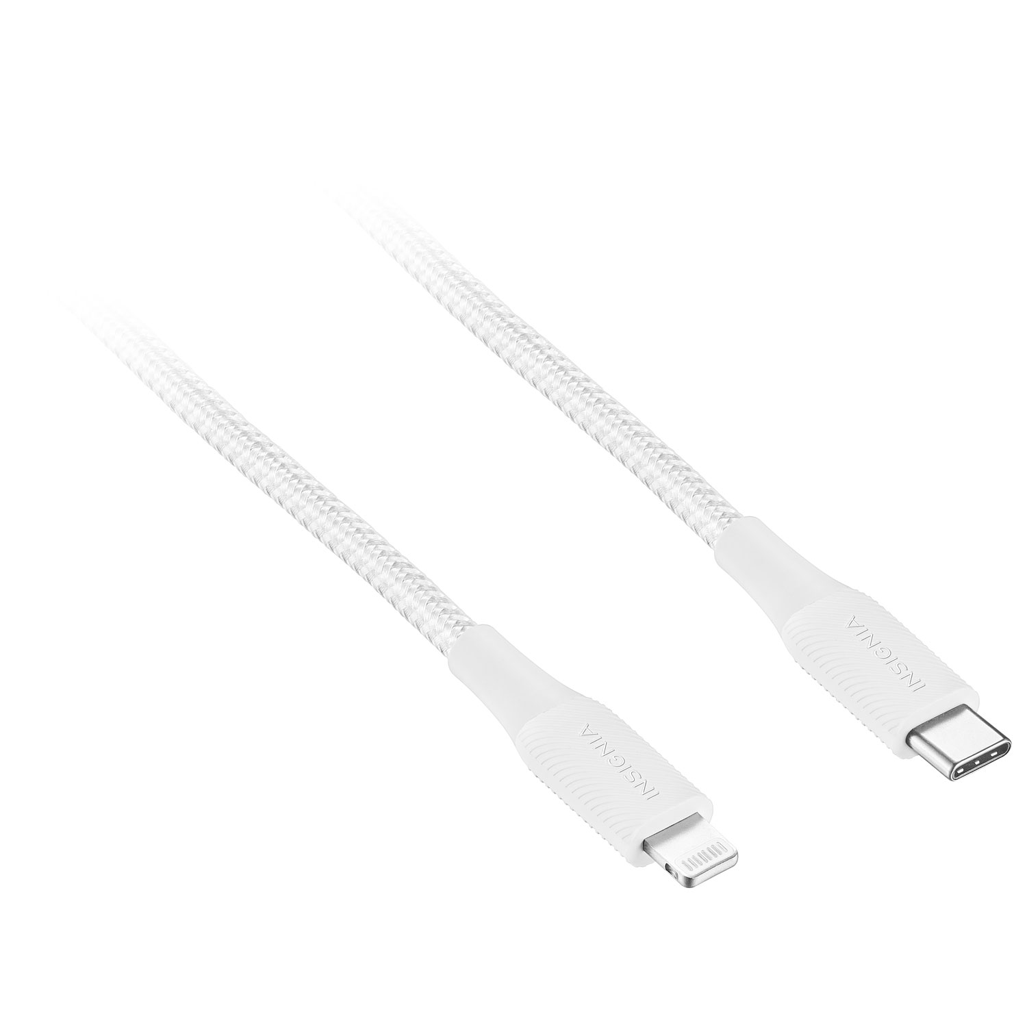 Câble tissé Lightning à USB-C 1,8 m d'Insignia certifié MFi par Apple-Gris lune-Exlusif. BBY