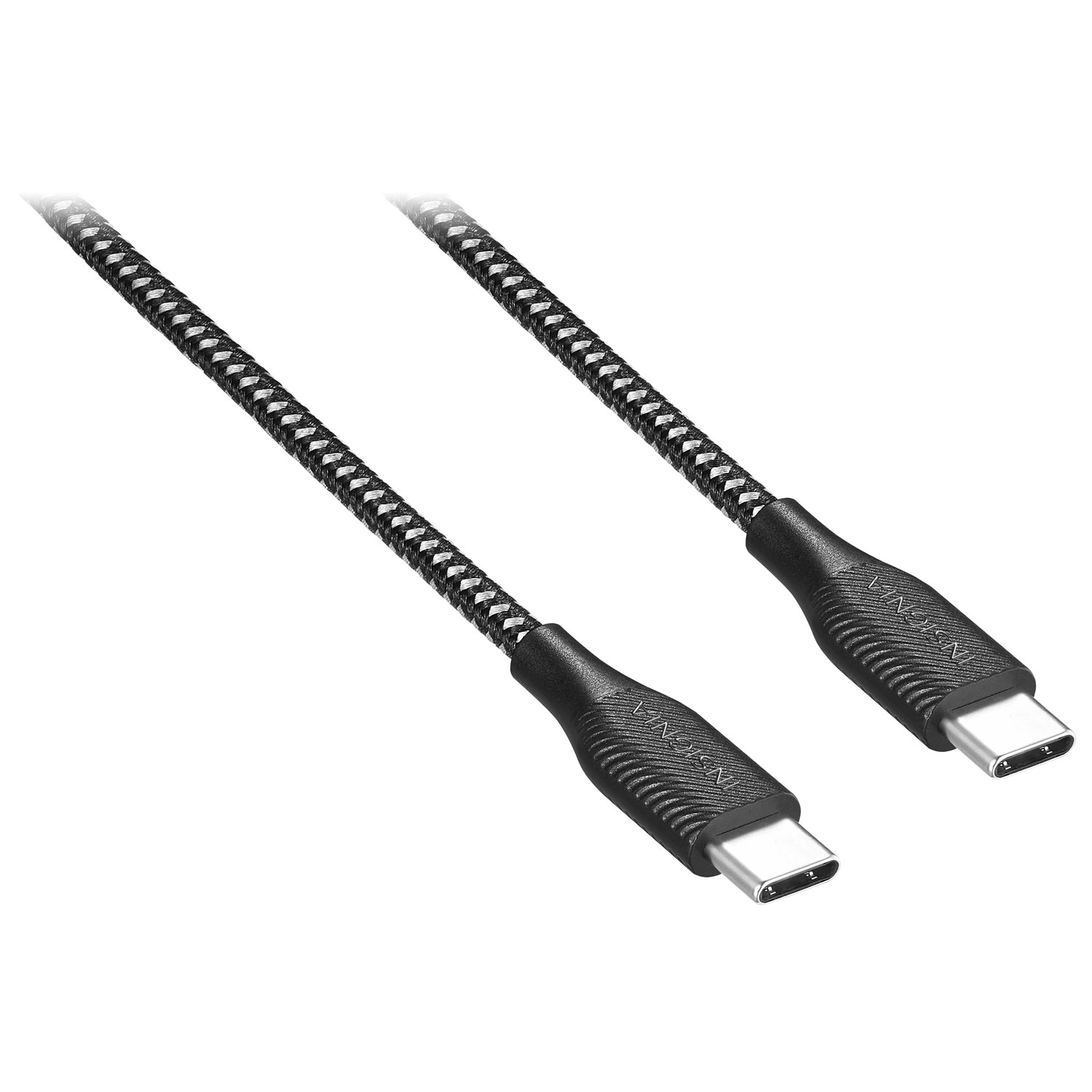 Insignia™ 8ft 100W USB-C to USB-C Charge-and-Sync Braided Cable Black  NS-CC5A8FT - Best Buy