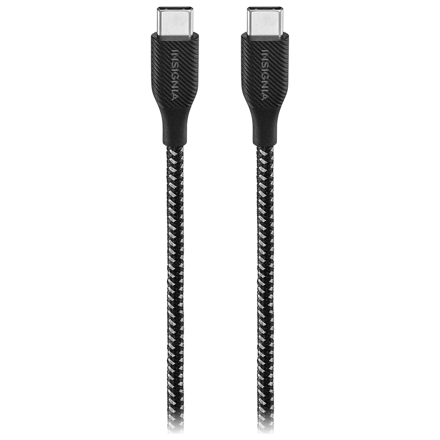 Insignia™ 8ft 100W USB-C to USB-C Charge-and-Sync Braided Cable Black  NS-CC5A8FT - Best Buy