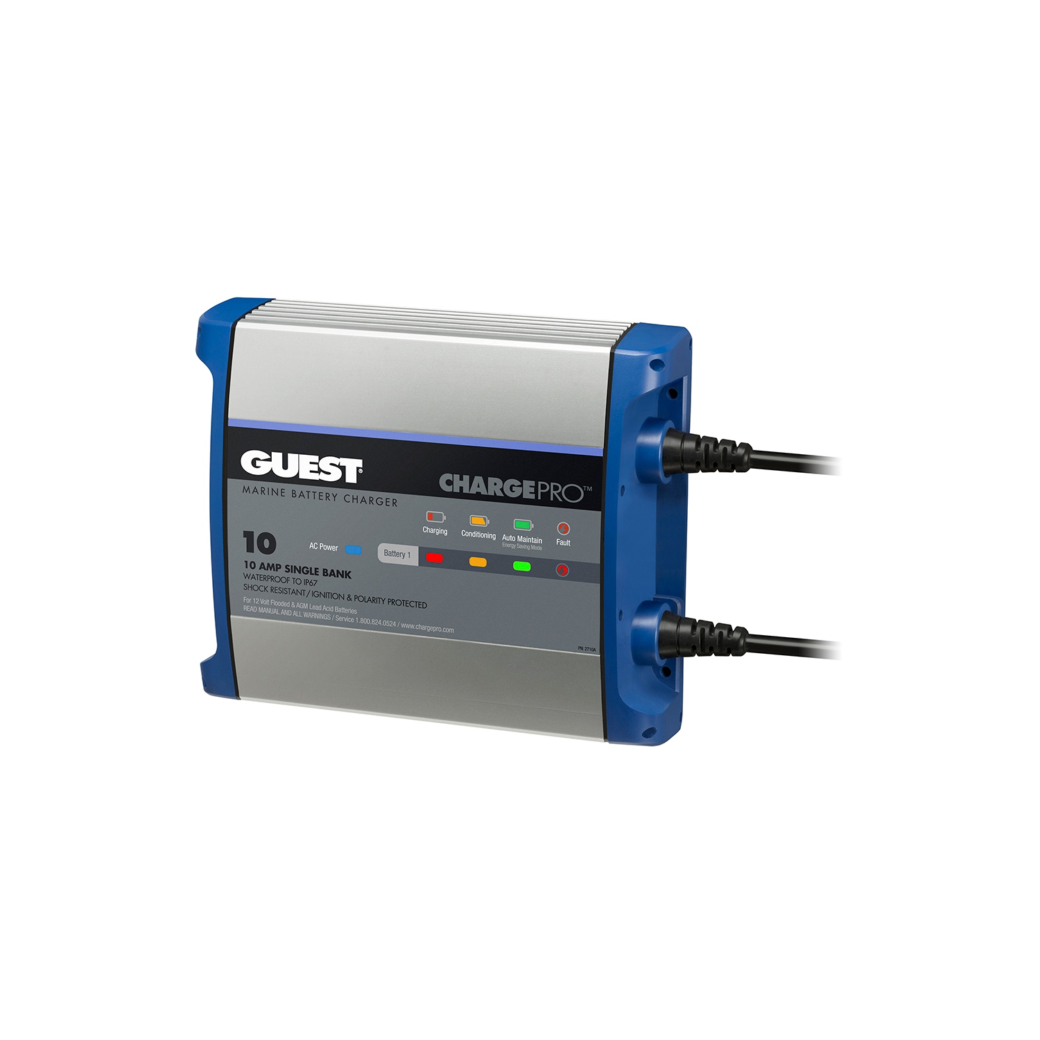 Guest On-Board Battery Charger 10A / 12V - 1 Bank - 120V Input