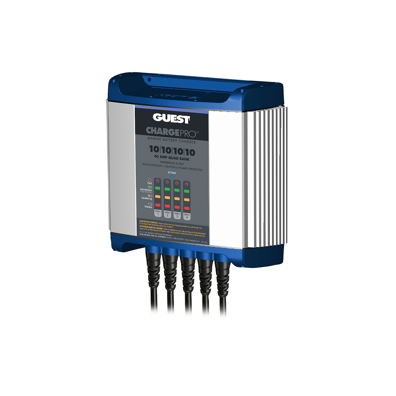 Guest On-Board Battery Charger 40A / 12V - 4 Bank - 120V Input