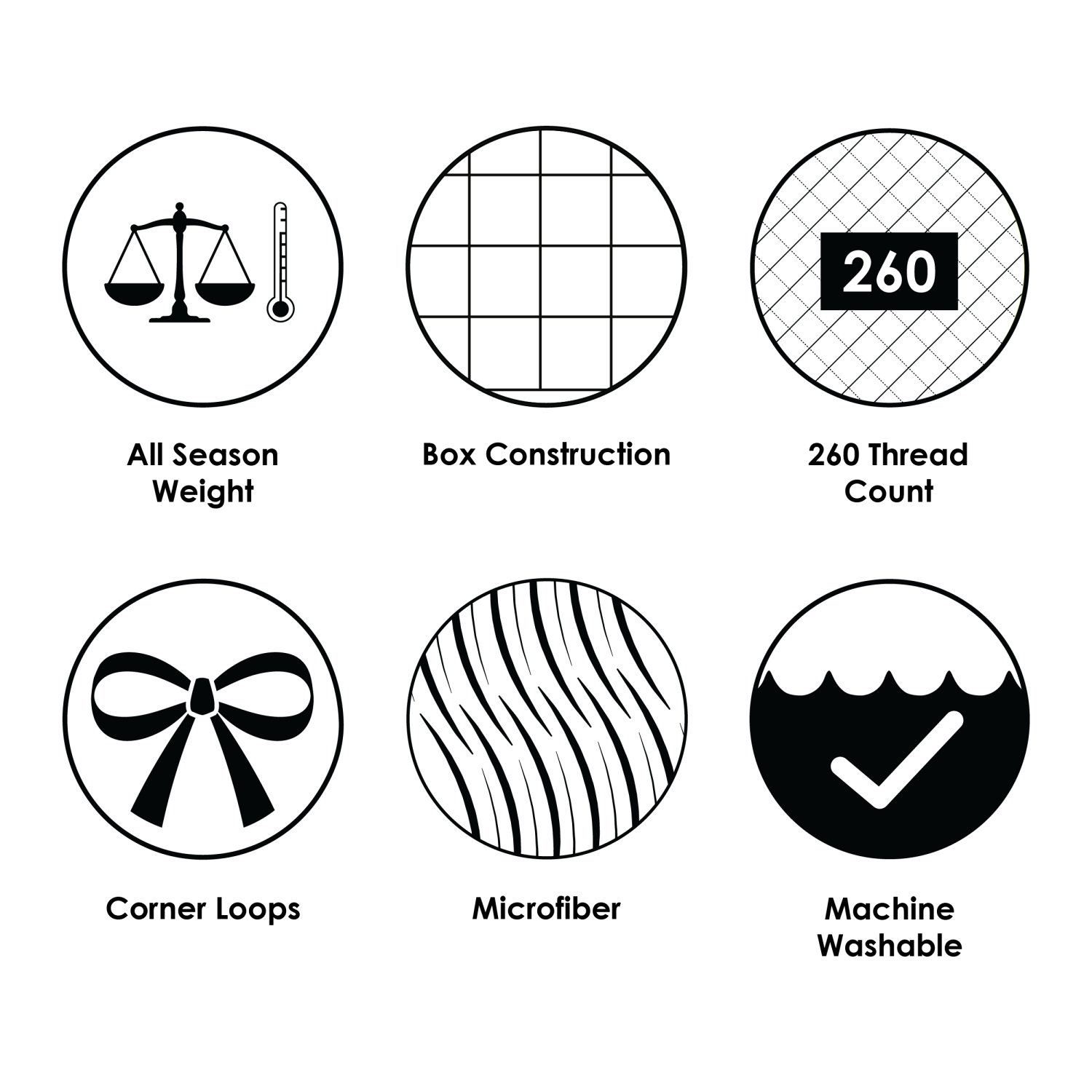 Canadian Down & Feather Co - couette en duvet synthétique - lit simple, toute saison