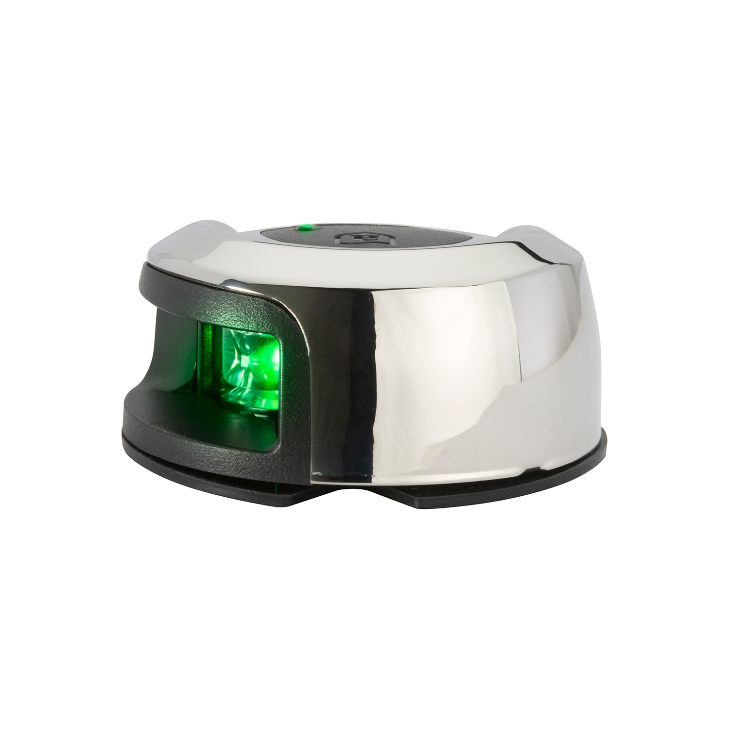 Attwood LightArmor Deck Mount Navigation Light - Stainless Steel - Starboard - 2NM