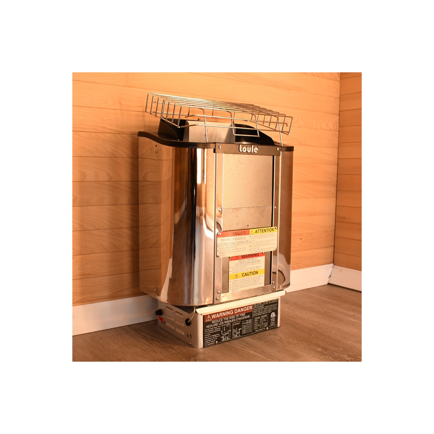 Toule Sauna Heater ETL Cetedest 3KW/240V avec panneau numérique de chalet NTS-300