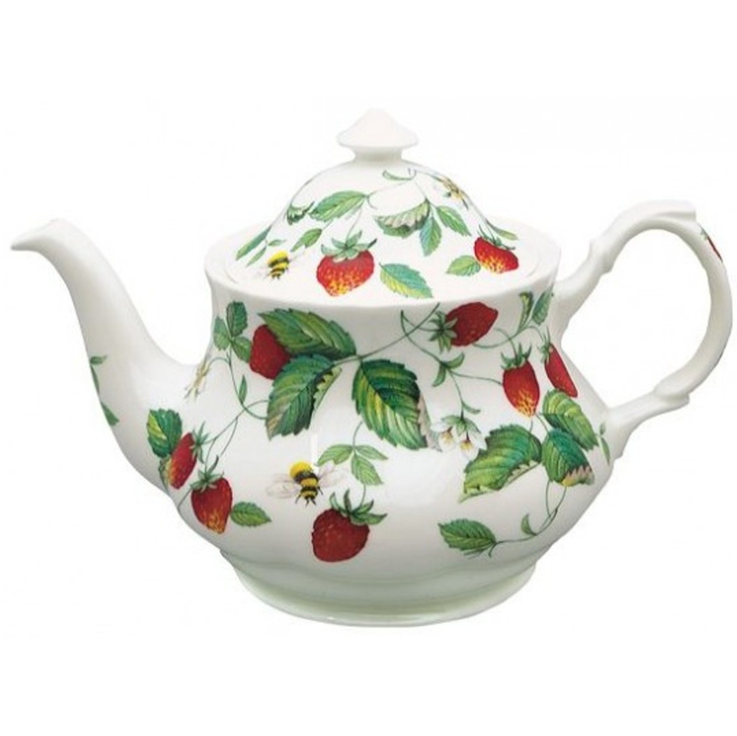 Roy Kirkham Teapot - Alpine Strawberry - Made in England Ceramic