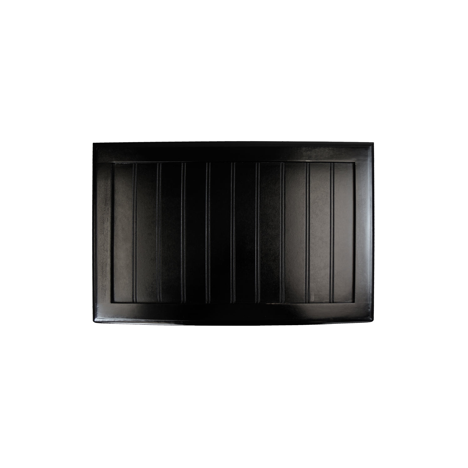 Oceanstar Rectangular Laundry Wood Hamper - Black