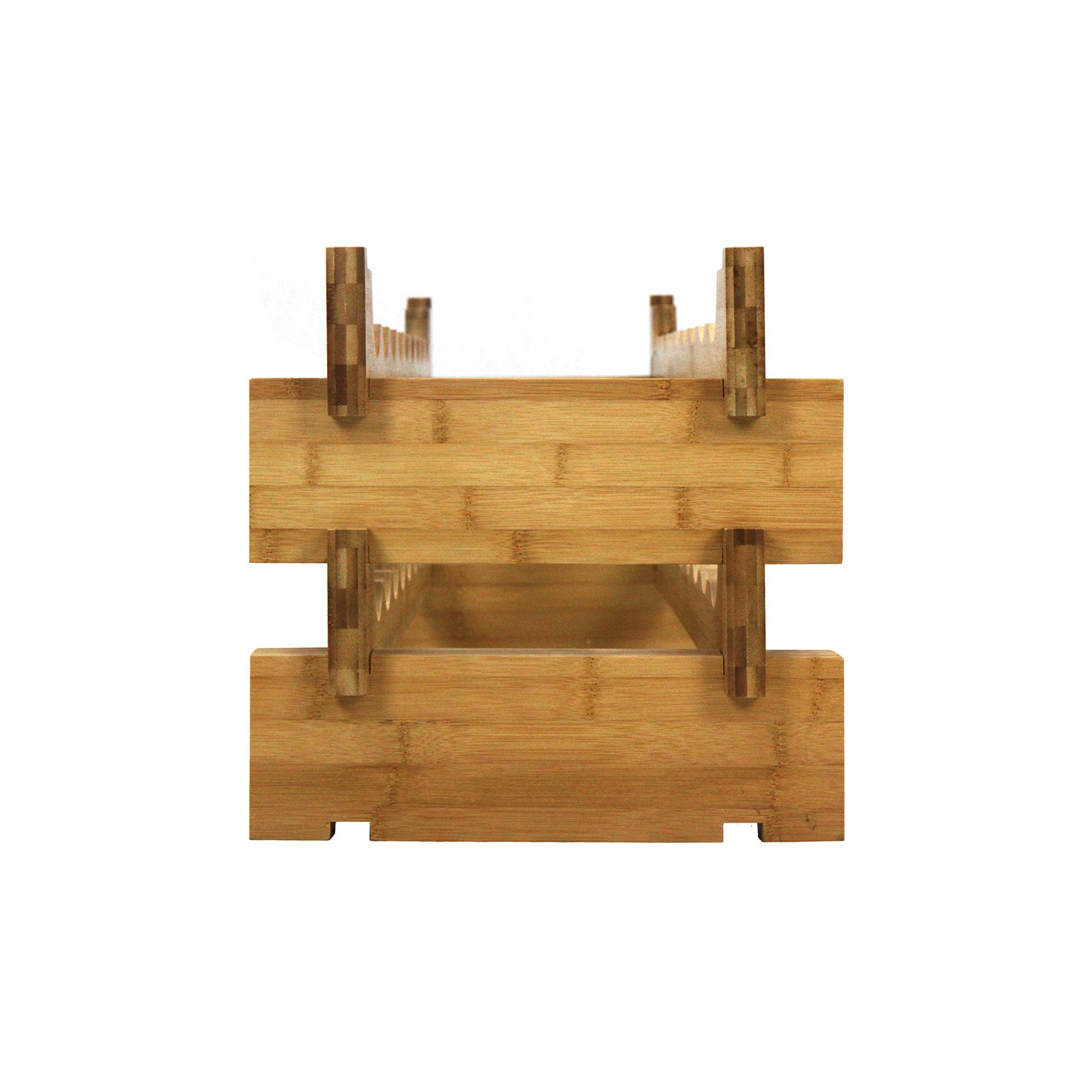 Oceanstar 18-Bottle Stackable Bamboo Wine Rack