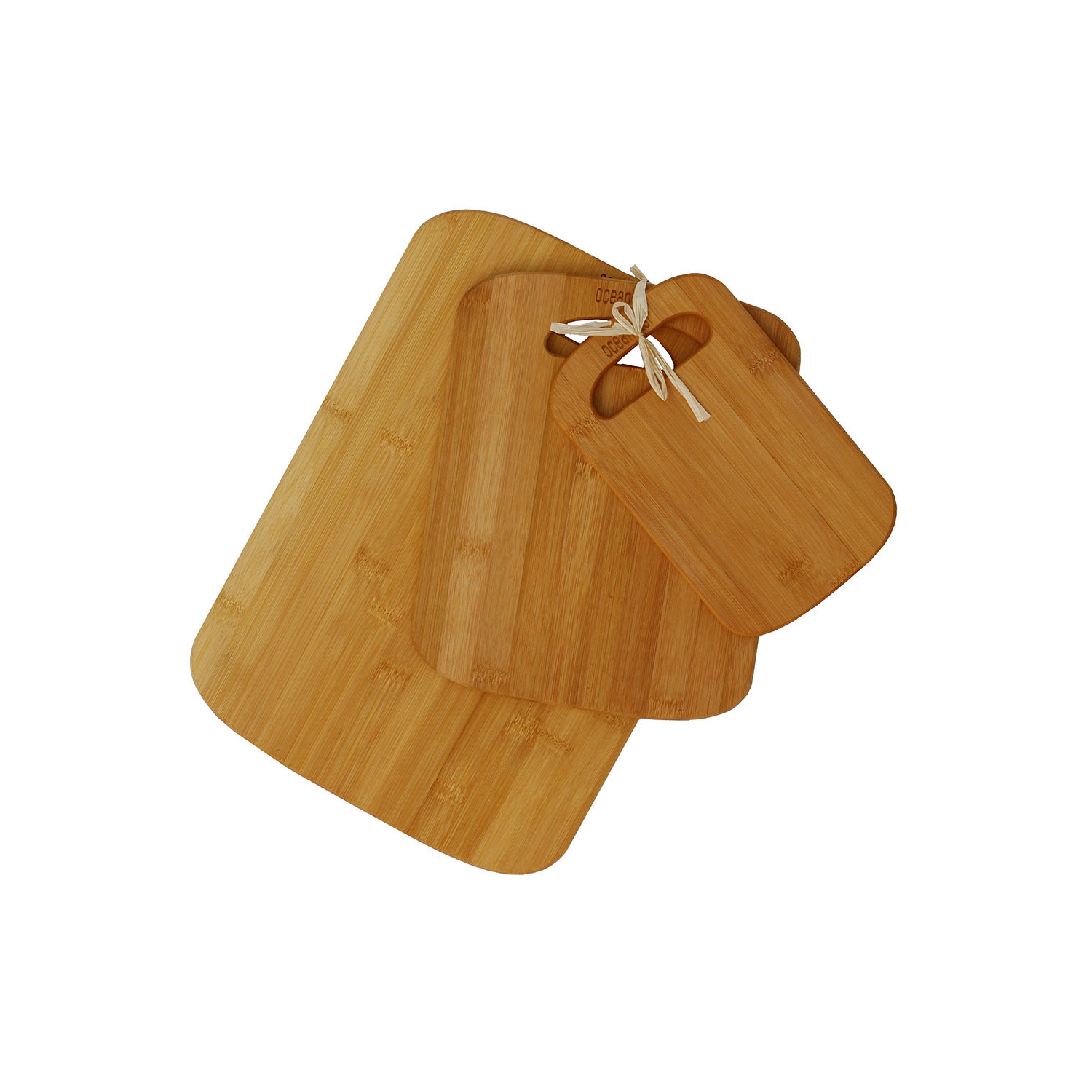 Oceanstar 3-Piece Bamboo Cutting Board Set