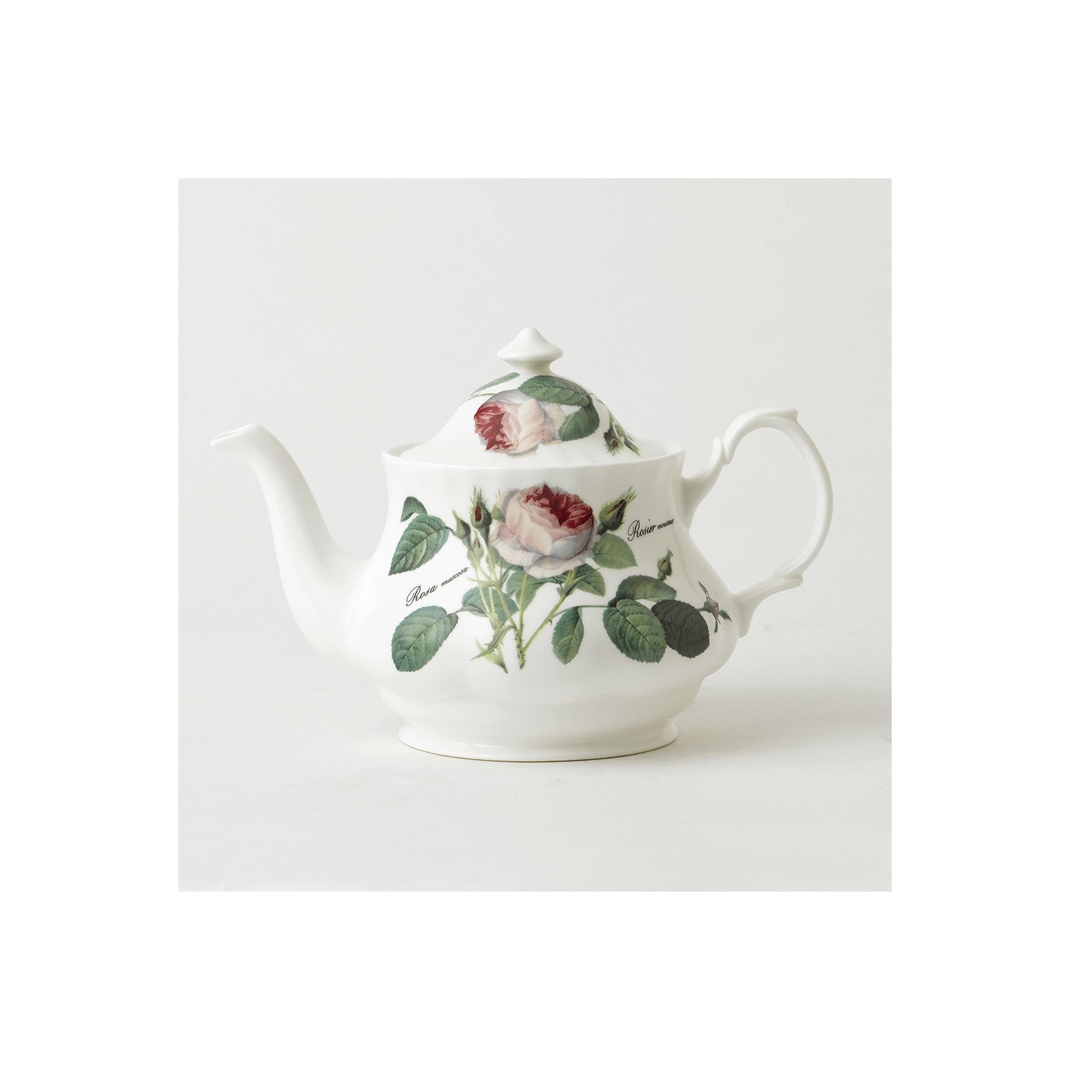 Roy Kirkham Teapot - Redoute Rose - Made in England Ceramic