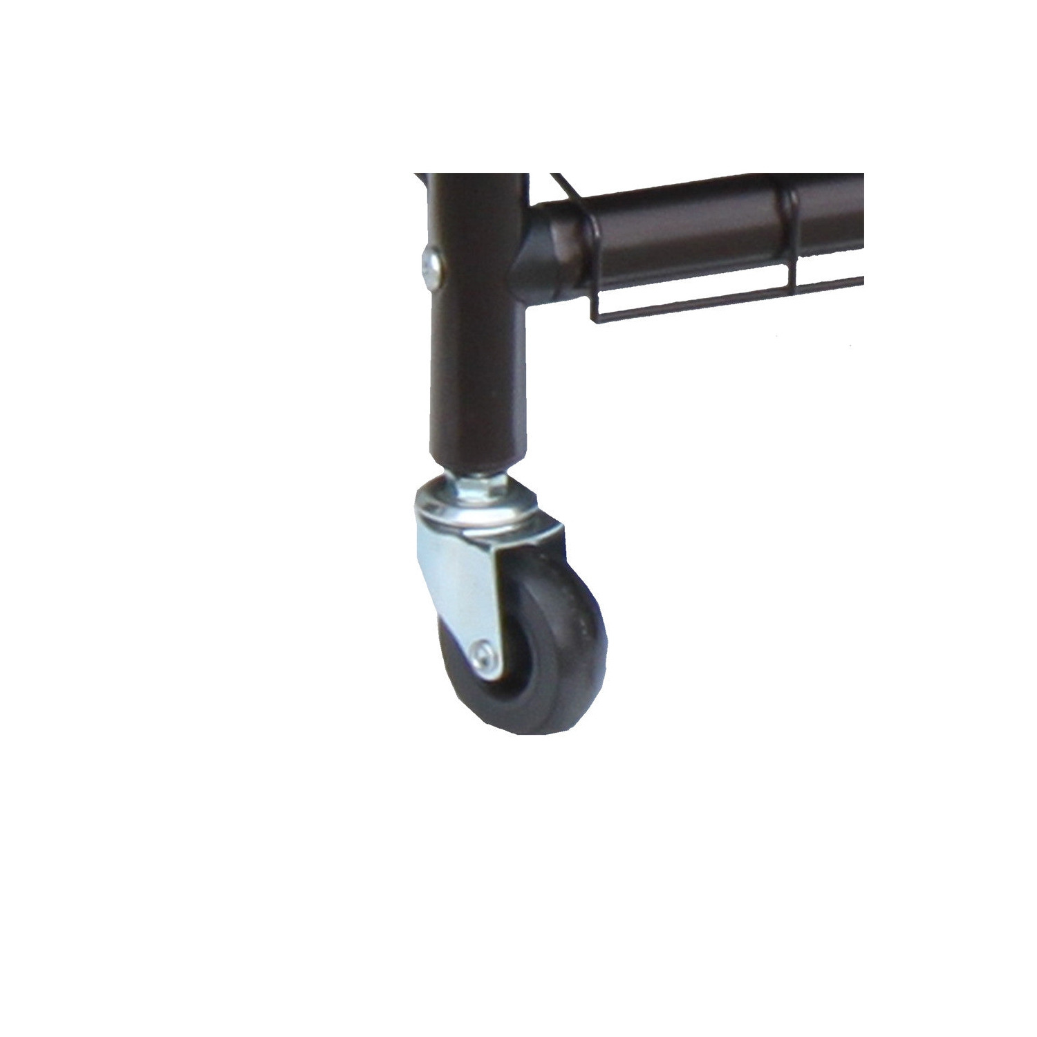 Oceanstar 3-Bag Rolling Laundry Sorter with Adjustable Hanging Bar, Bronze