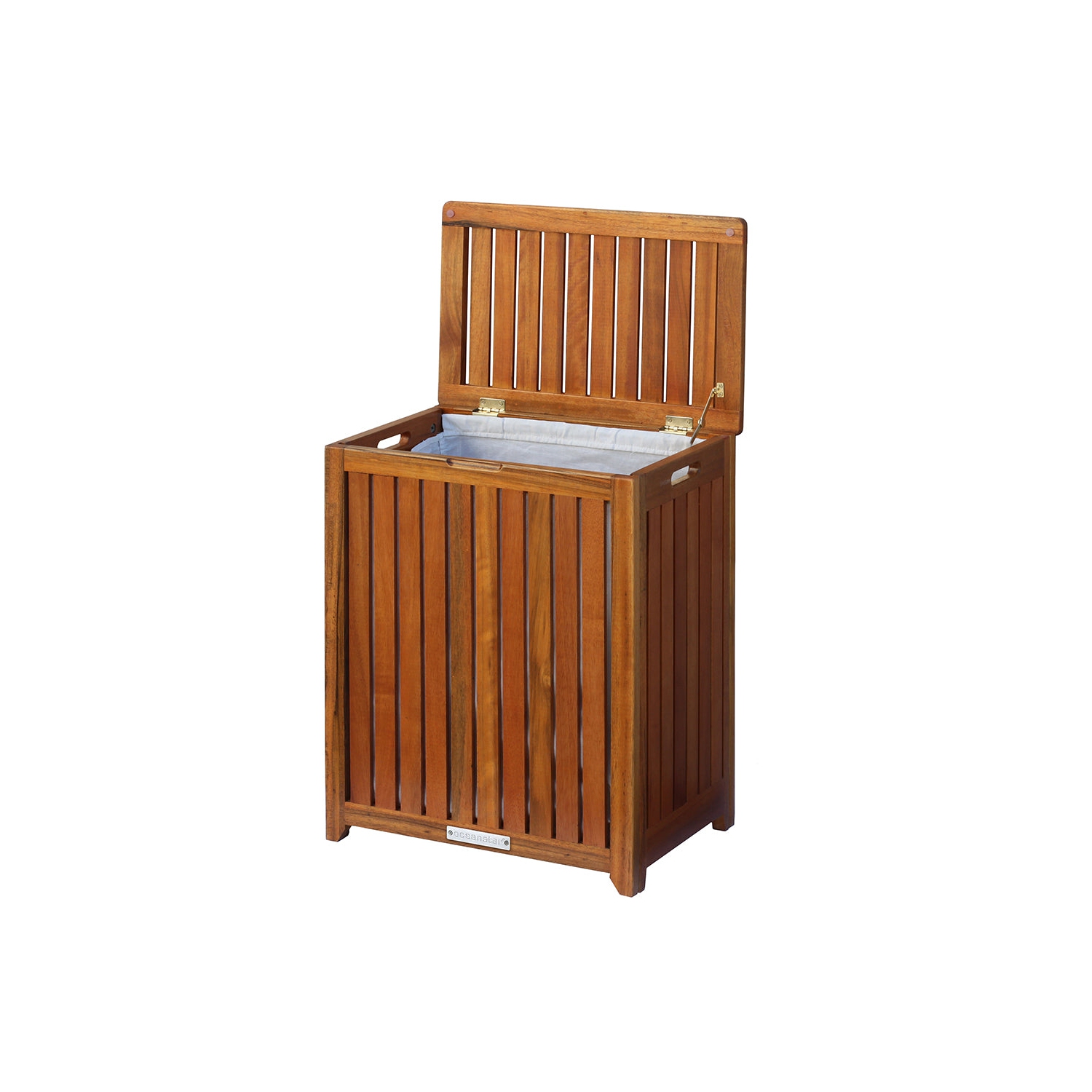 Oceanstar Solid Wood Spa Hamper