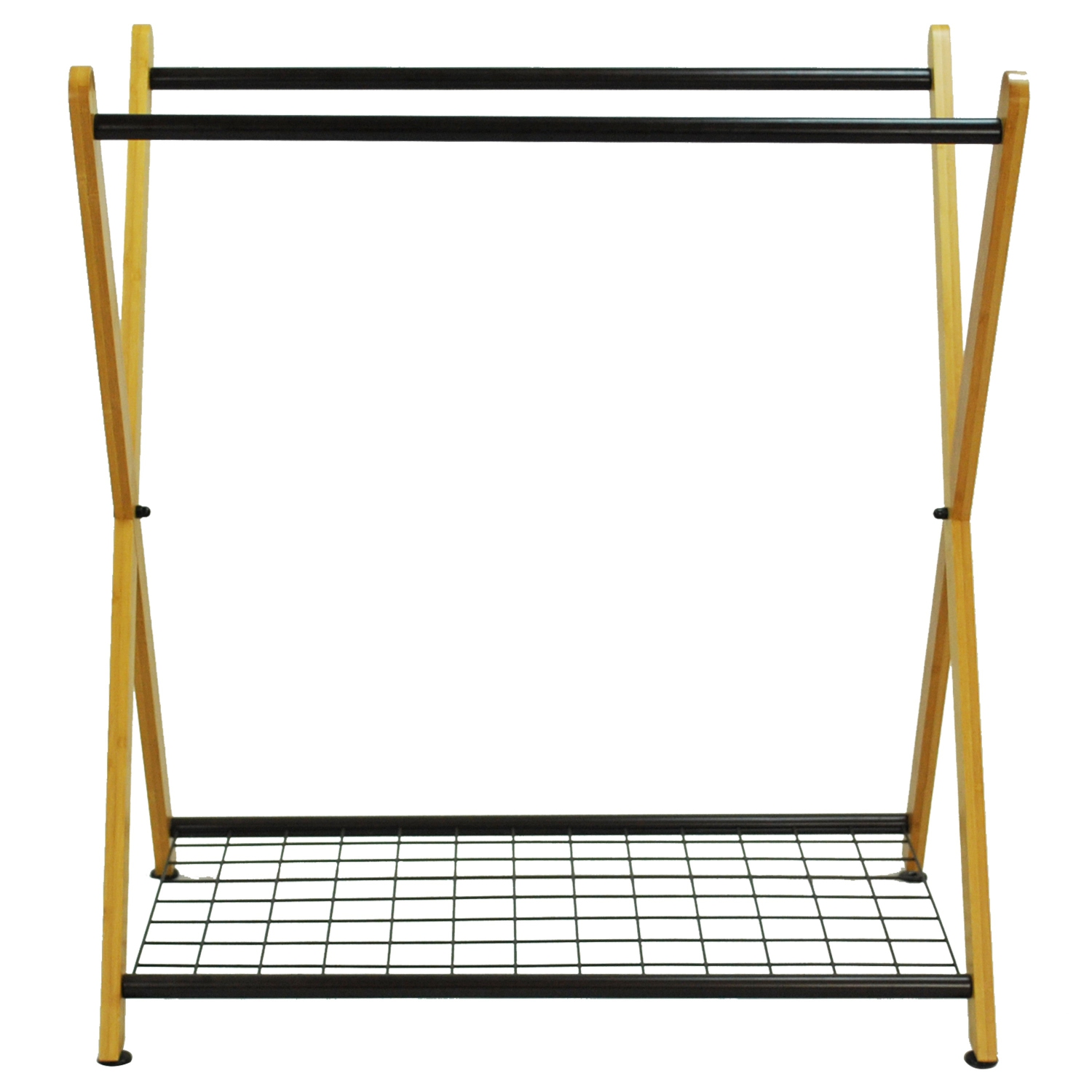 Oceanstar X-Frame Bamboo 3-Bag Laundry Sorter