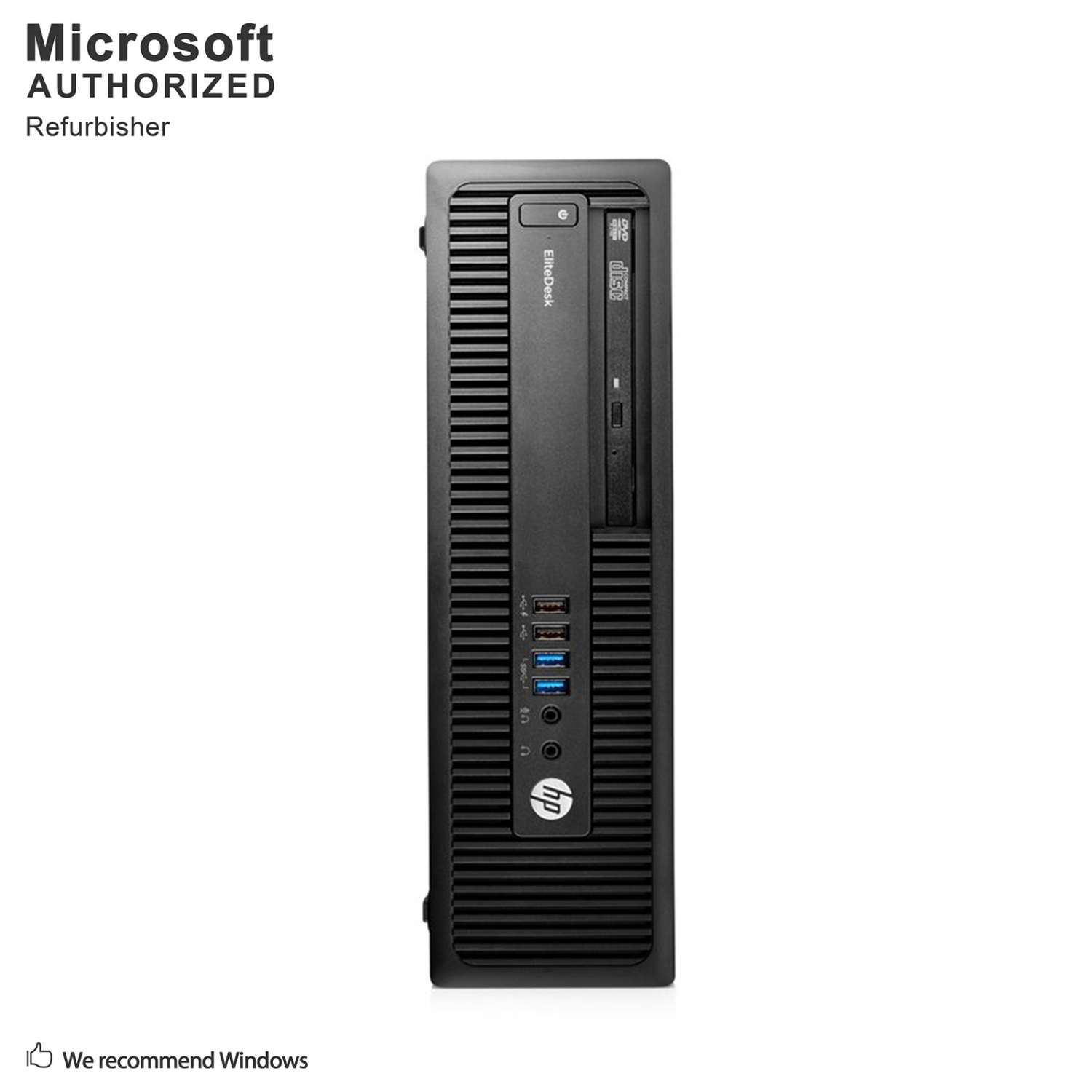 Refurbished - HP EliteDesk 800 G2 SFF, Intel Quad Core i5 6500 up to 3.6G, 16G DDR4, 512G SSD, WiFi, BT, DVDRW,W10P64 (EN/FR/ES)