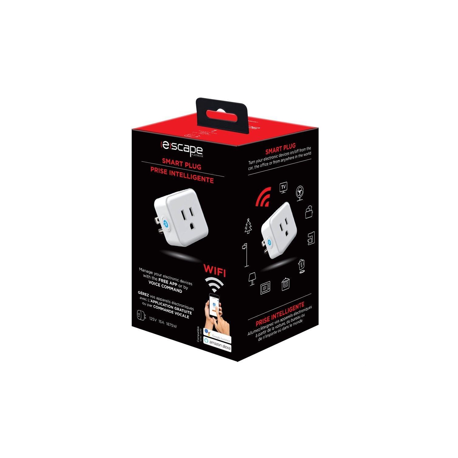 Escape SMP152 – prise intelligente, Wi-fi, blanc