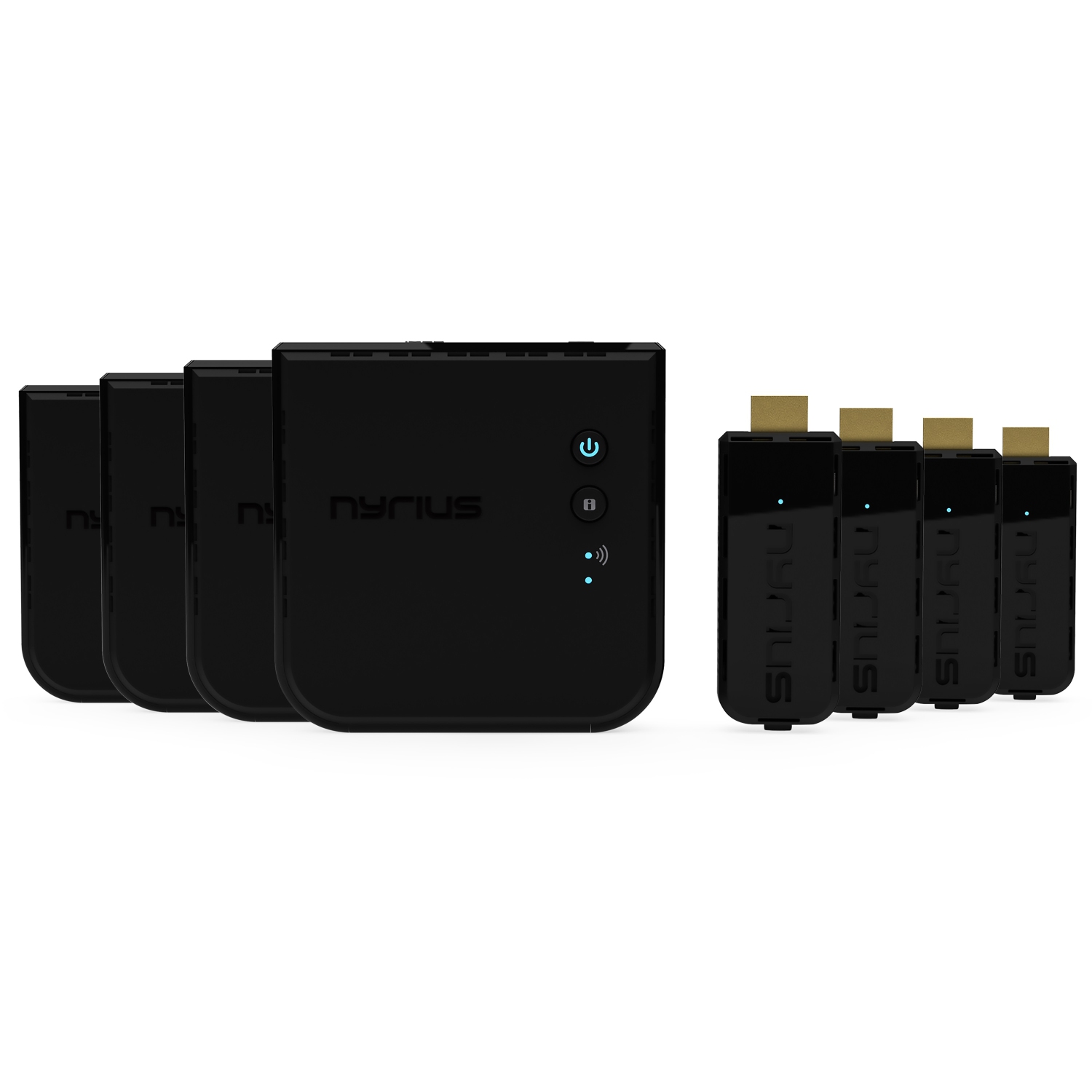 Émetteur-récepteur HDMI numérique sans fil ARIES prime de Nyrius pour diffusion vidéo HD 3D 1080p - lot de 4