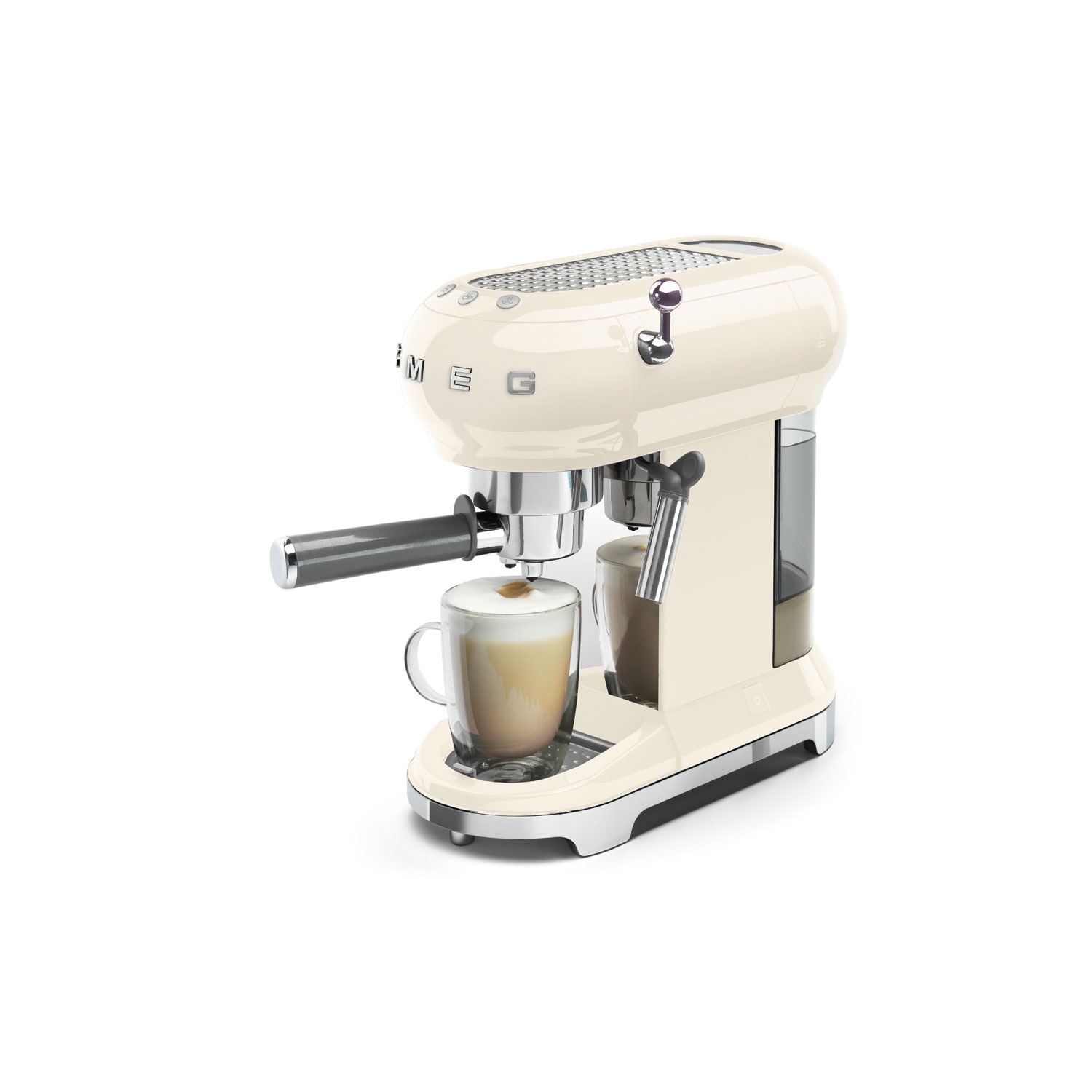 Smeg 50's Style Manual Espresso Machine with 15 Bar Pressure - Cream