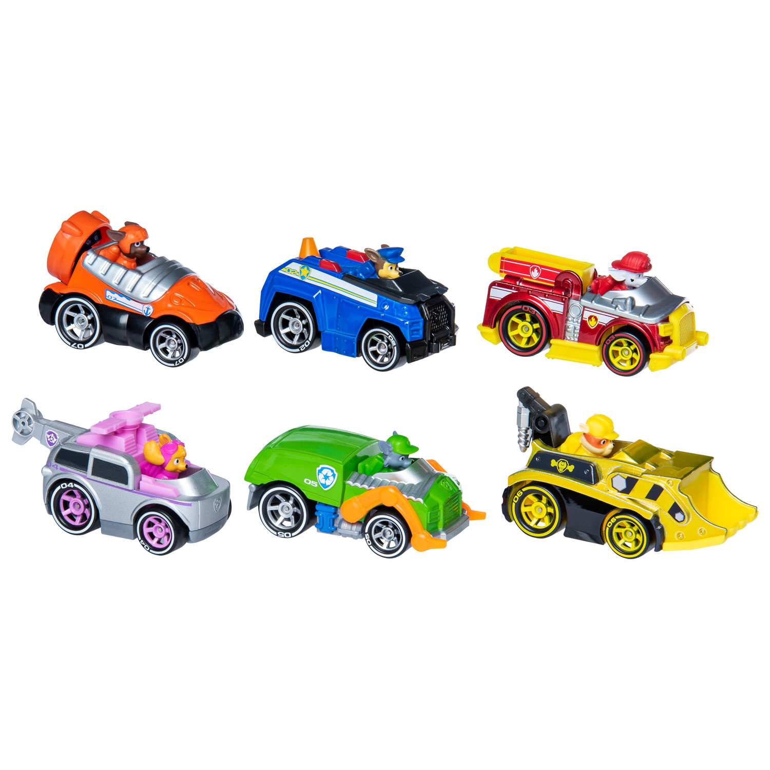 paw patrol diecast cars