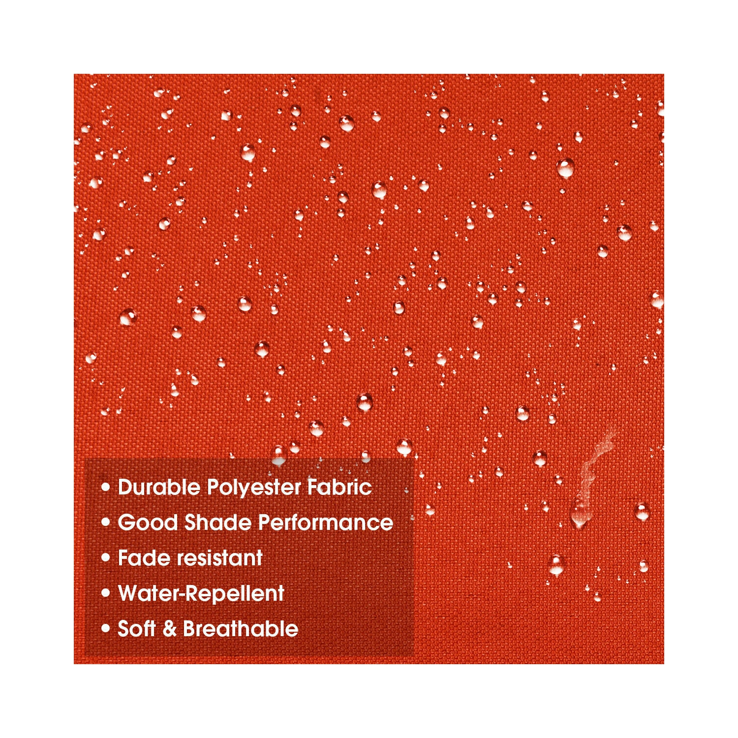 Gymax 10ft 3 Tier Patio Market Umbrella Aluminum Sunshade Shelter Double Vented Orange