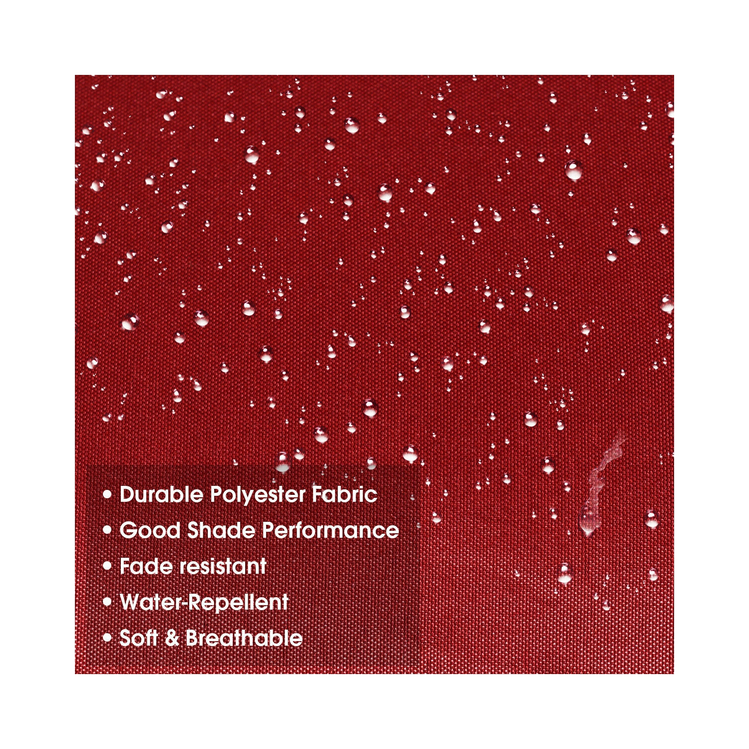 Gymax 10ft 3 Tier Patio Market Umbrella Aluminum Sunshade Shelter Double Vent Burgundy