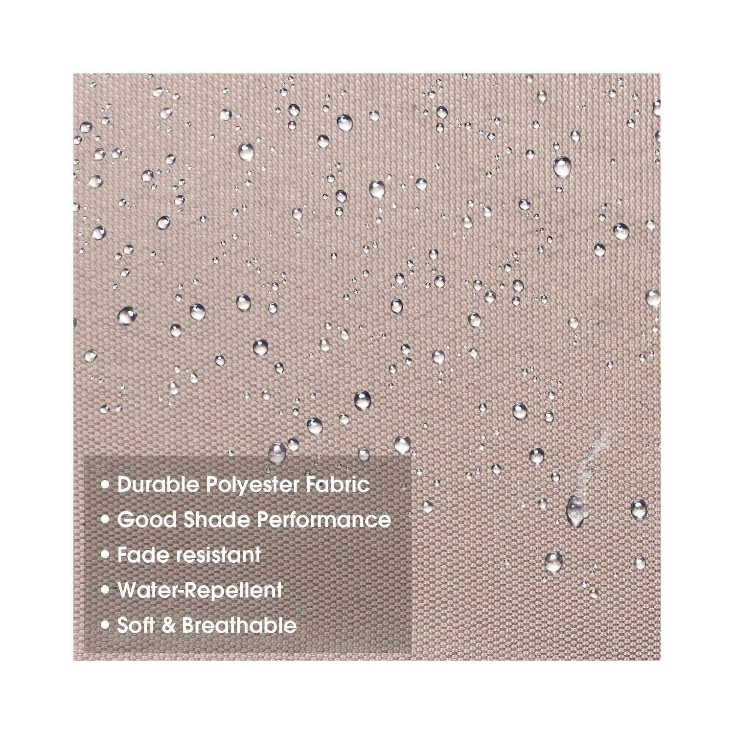 Gymax 10ft 3 Tier Patio Market Umbrella Aluminum Sunshade Shelter Double Vented Beige