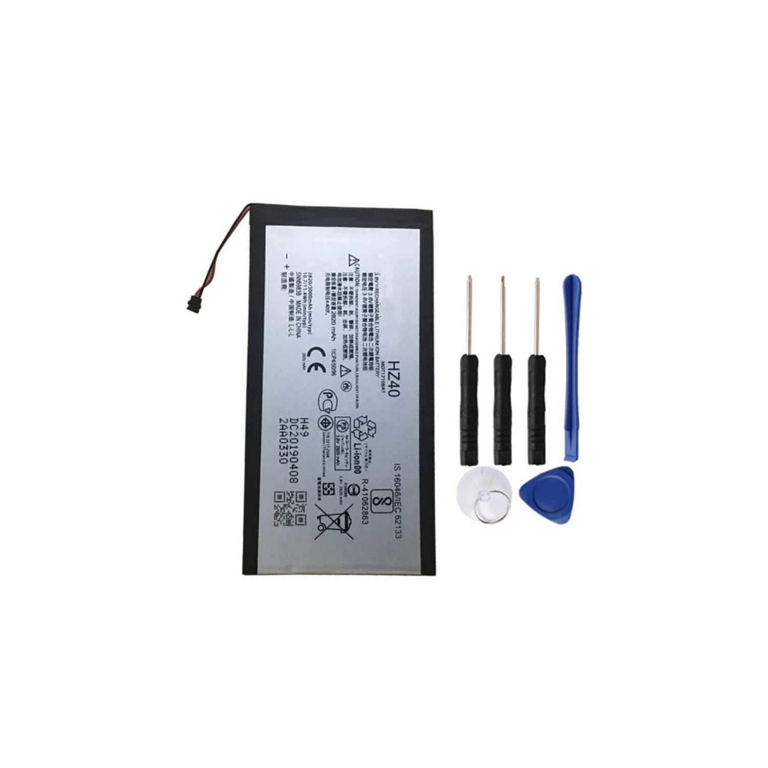 Replacement Battery & Repair Tools Compatible for Motorola Moto Z2 Play XT1710 XT1710-01, HZ40