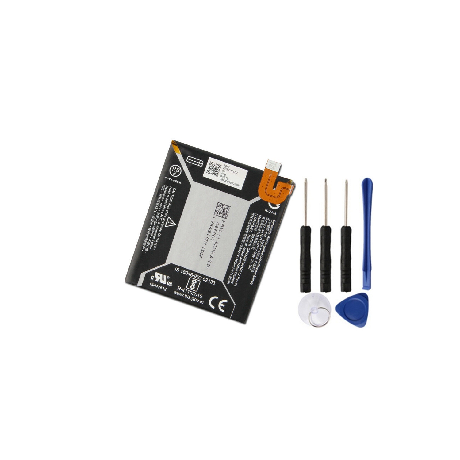 Replacement Battery & Repair Tools Compatible for Google Pixel 3A, G020E-B 3000mAh