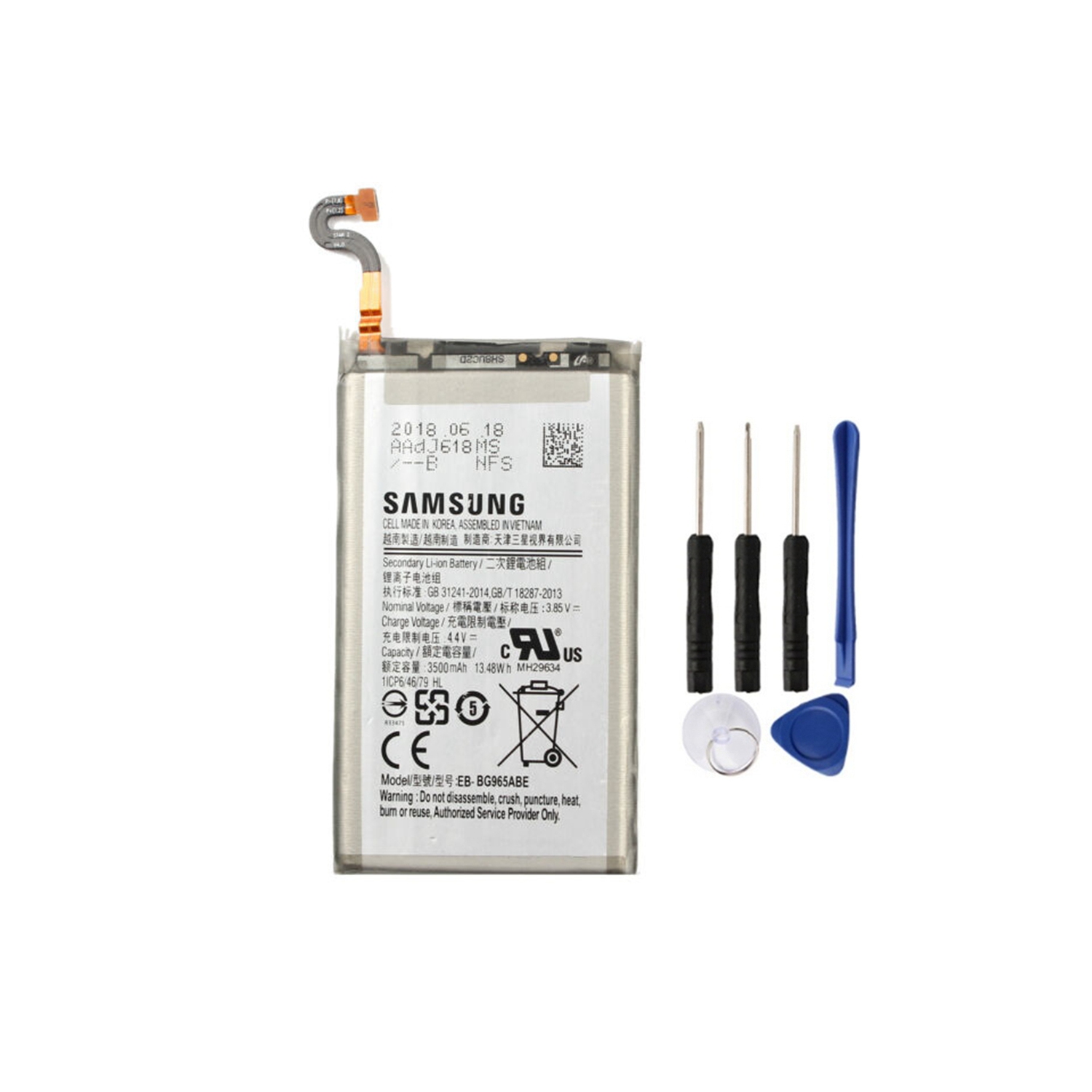 Replacement Battery & Repair Tools Compatible for Samsung Galaxy S9 Plus, EB-BG965ABE