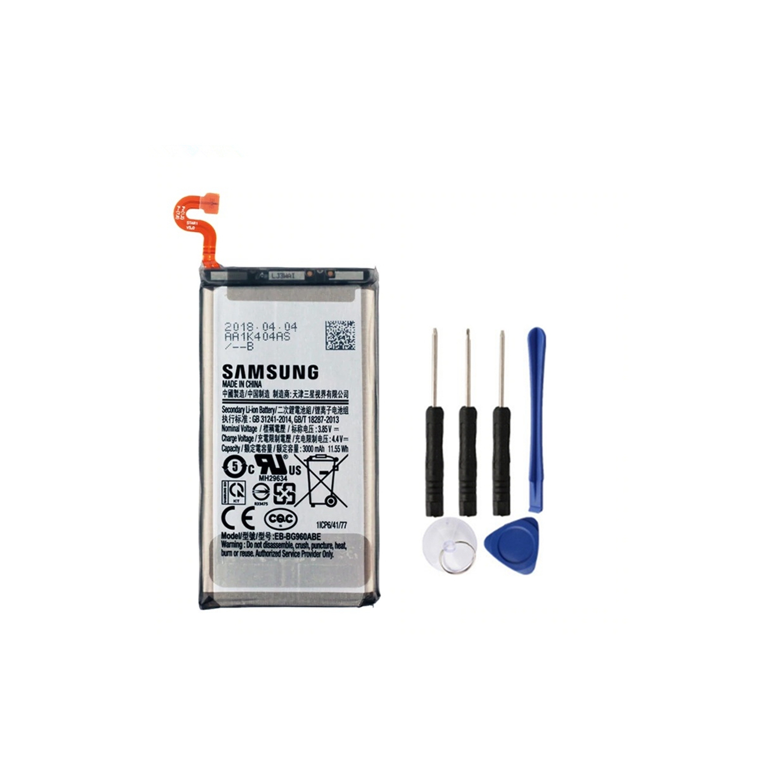 Replacement Battery & Repair Tools Compatible for Samsung Galaxy S9, EB-BG960ABE