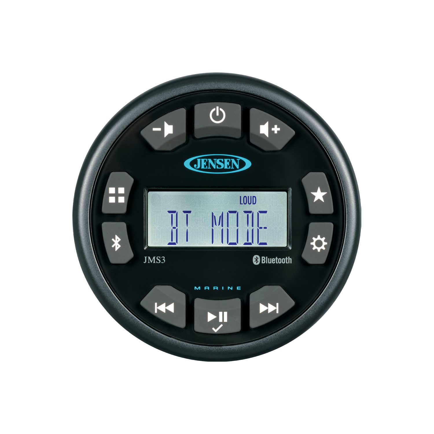 JENSEN 3" JMS3RTL Bluetooth AM/FM/WB/USB Waterproof Stereo - Black