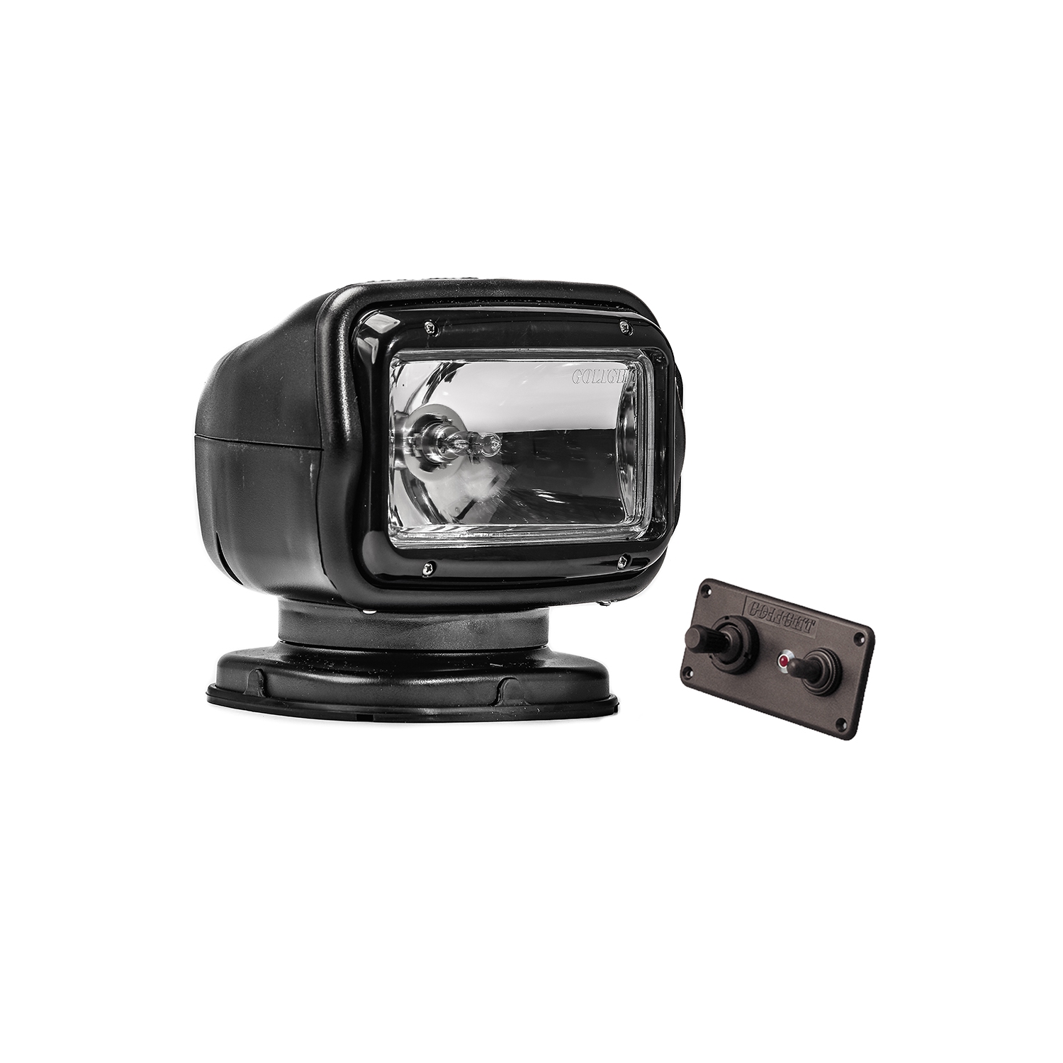 Golight Radioray GT Series Permanent Mount - Black Halogen - Hard Wired Dash Mount Remote