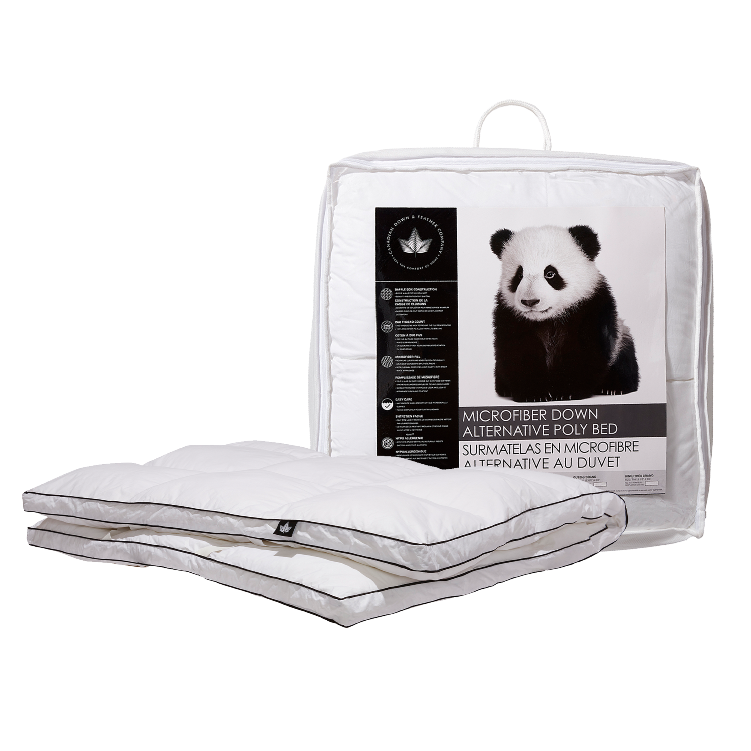 Canadian Down & Feather Co - Microfiber Down Alternative Poly Bed - Double