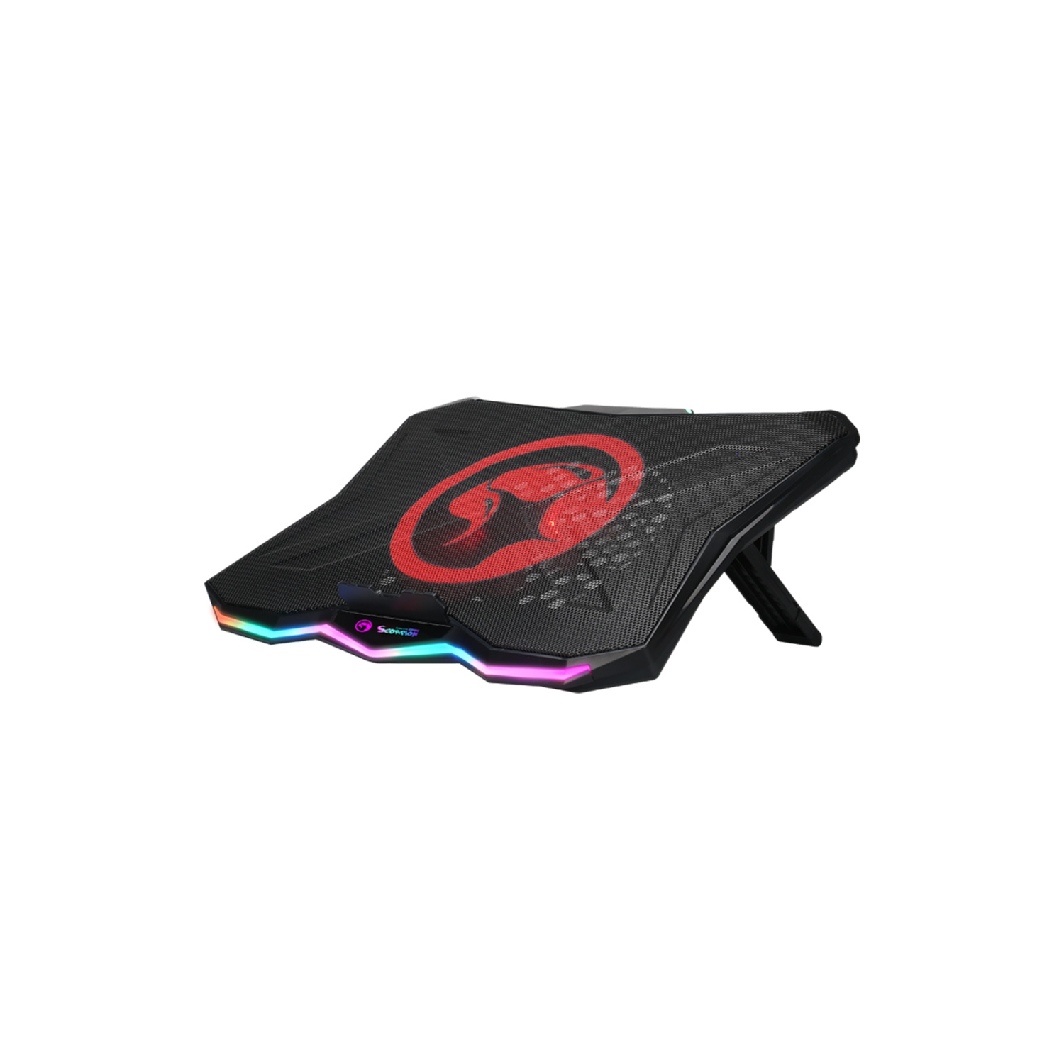 Marvo RGB lighting Laptop Cooler Cooling Pad, Supports Up To 17 inch laptop