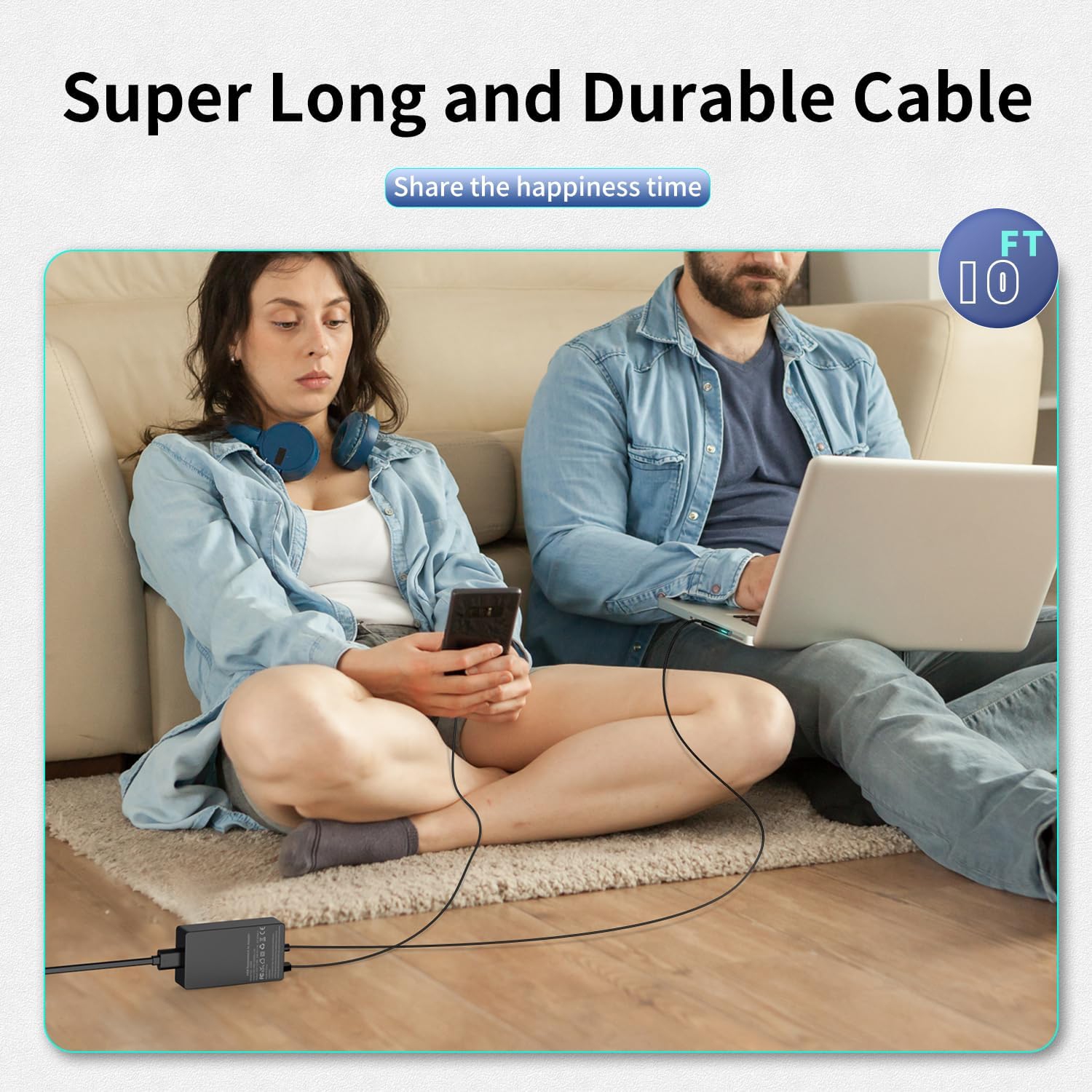 WINGOMART 44W 15V 2.58A Power Adapter Charger for Microsoft Surface Pro X/9/8/7/6/5, Surface Laptop 5/4/3/2/1, Surface Go and Book