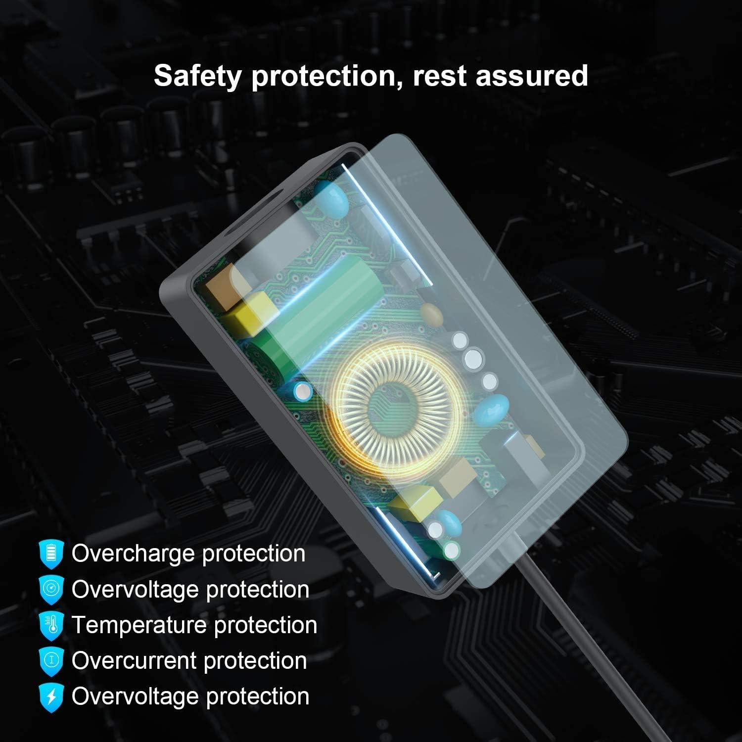 Chargeur adaptateur 2,58&nbsp;A 12&nbsp;V de 36&nbsp;W pour Surface Pro 3 Pro 4 Pro 5 de Microsoft avec port de chargement USB et cordon 6&nbsp;pi -